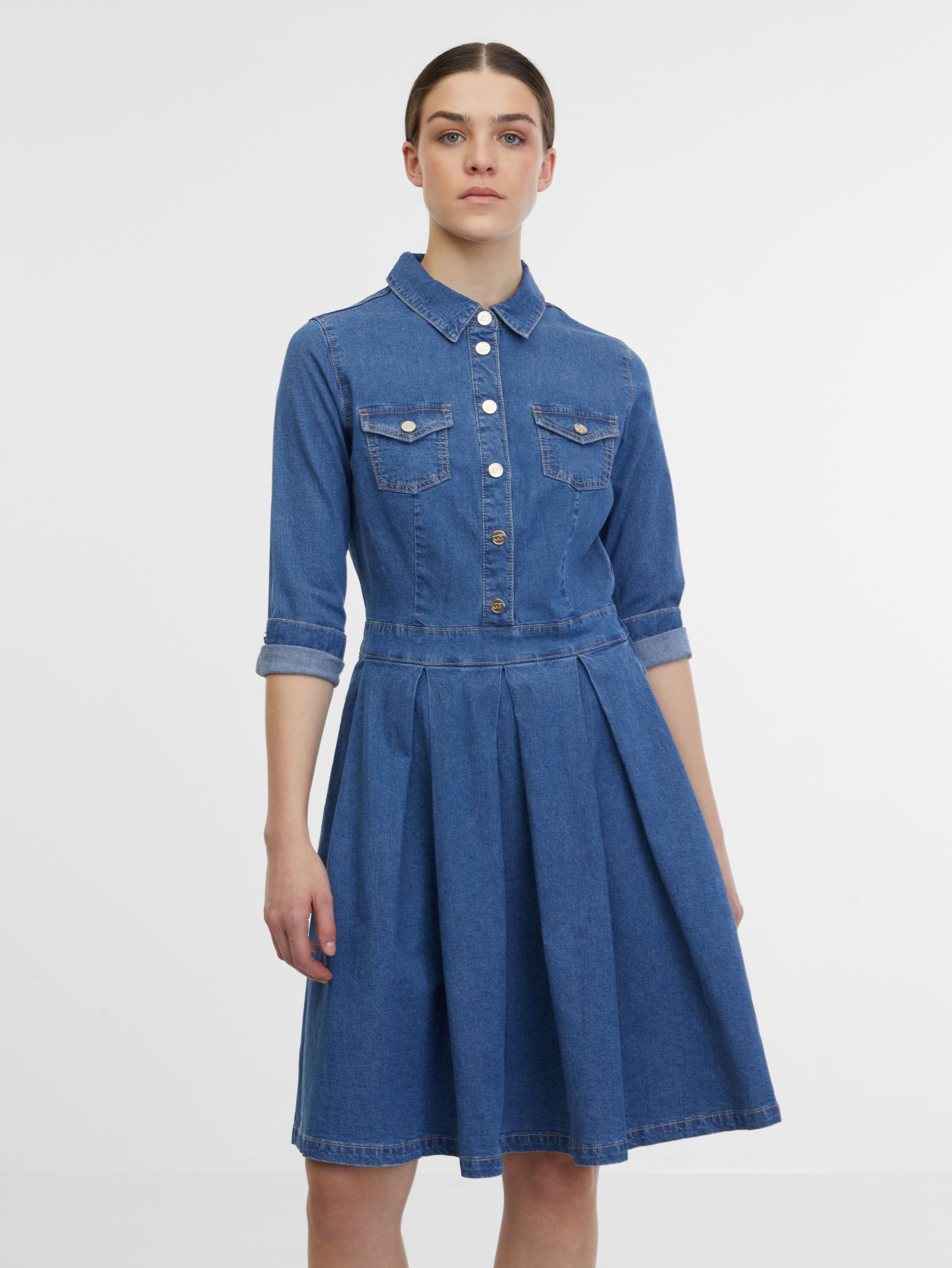 Rochie din denim albastru pentru femei ORSAY