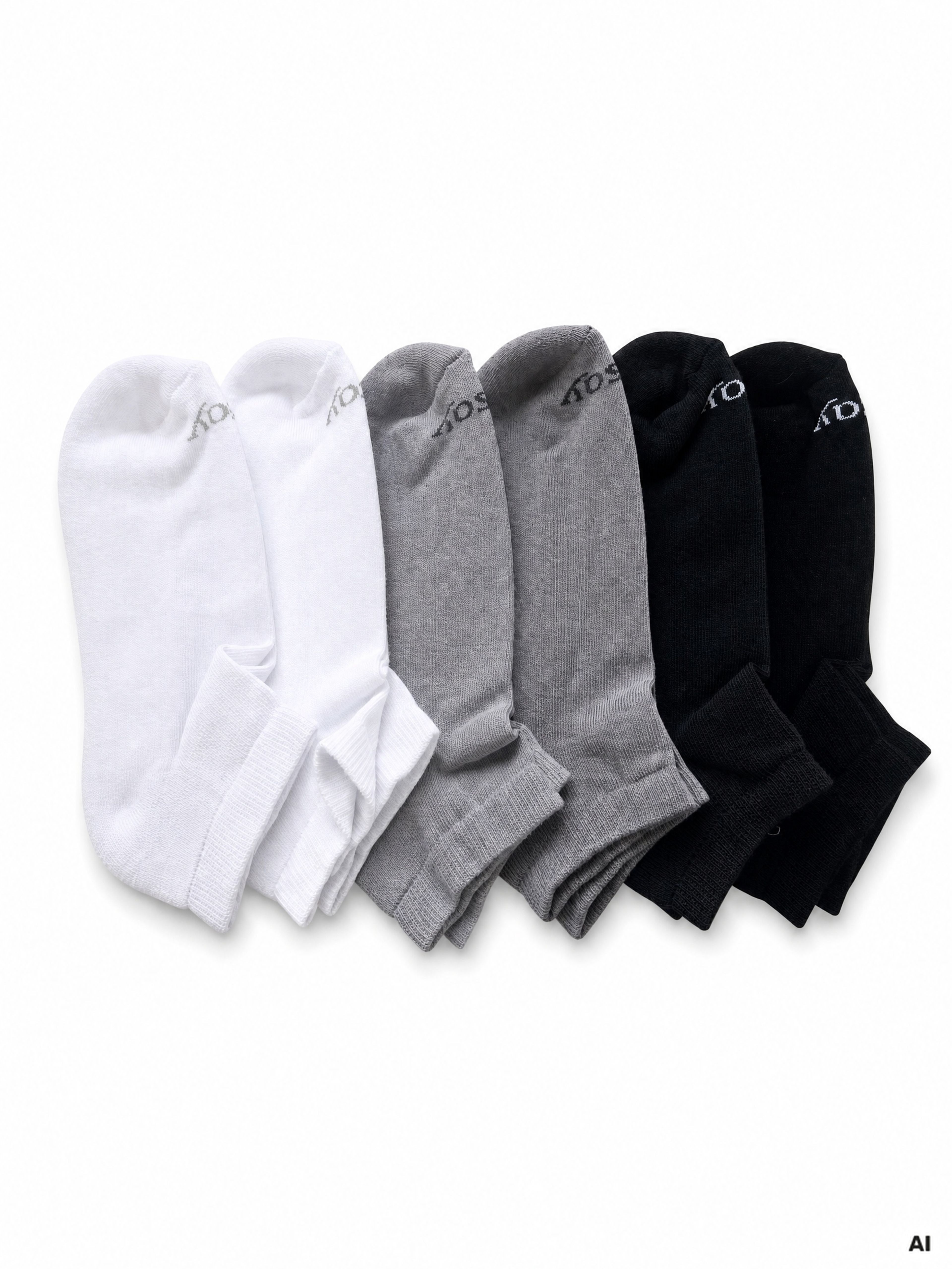 Mehrfarbige Damen-Knöchelsocken 6er-Pack ORSAY - 001