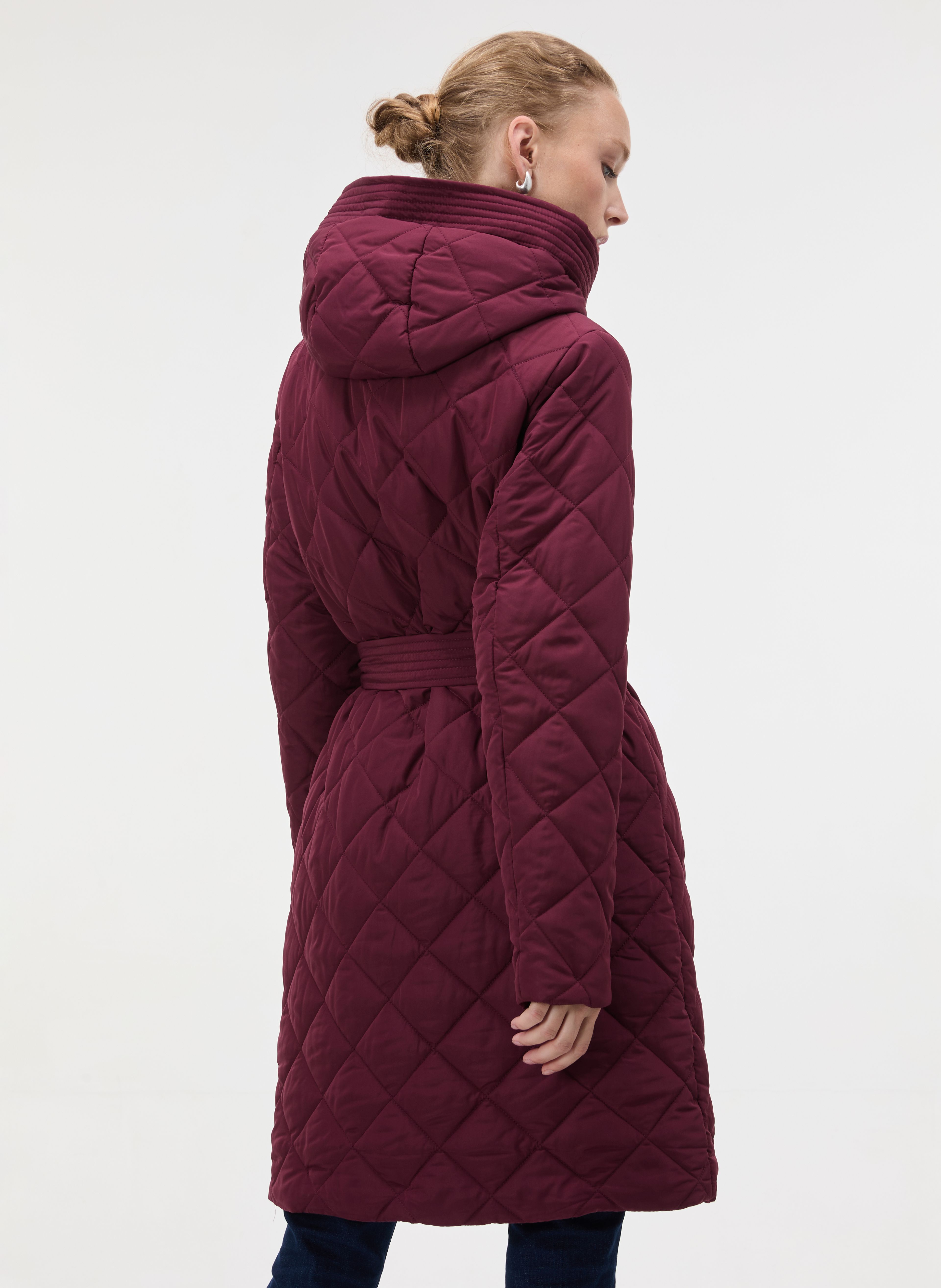 Palton pentru femei bordo ORSAY - 004
