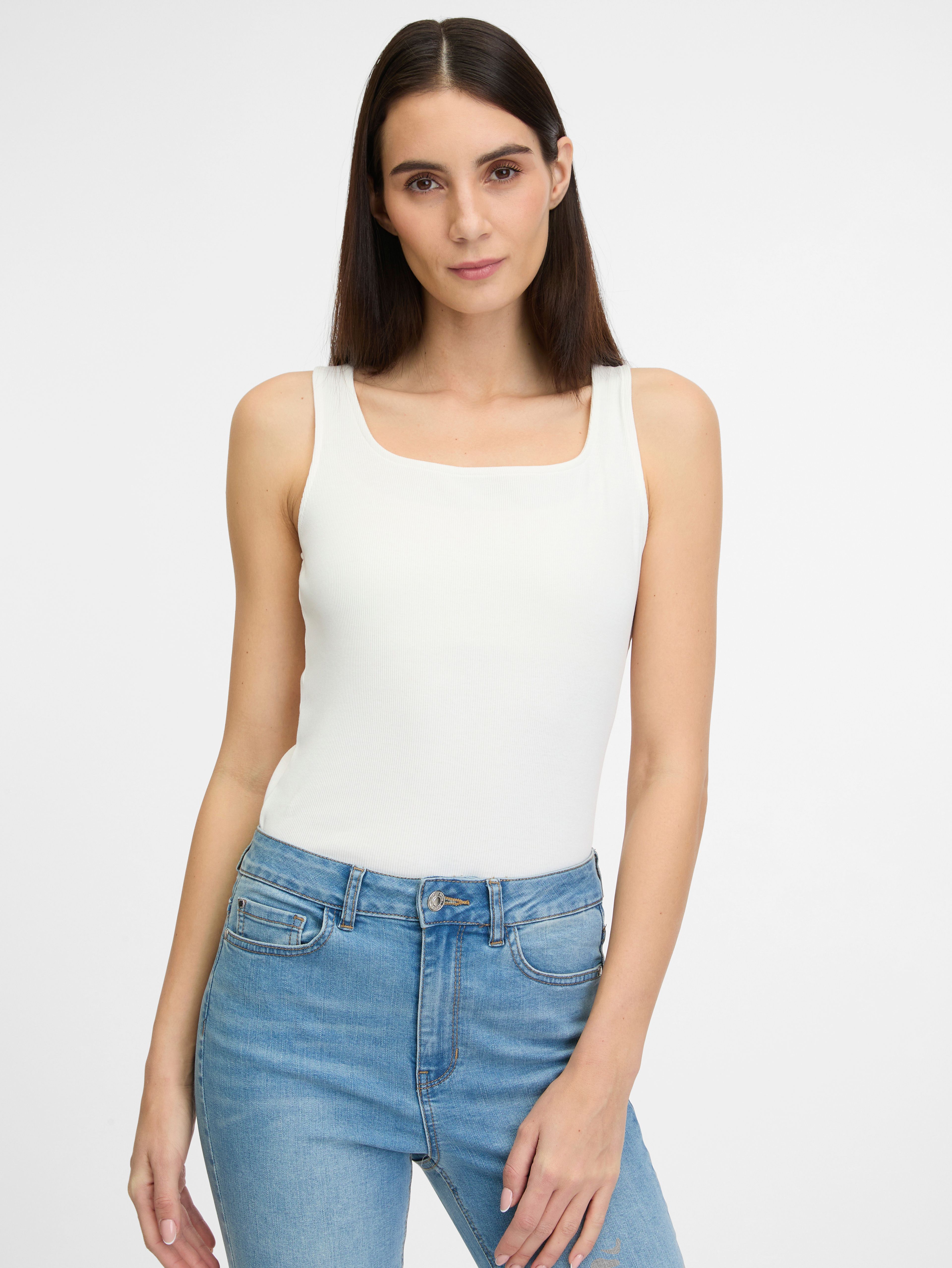 Weißes Damen-Tank-Top ORSAY