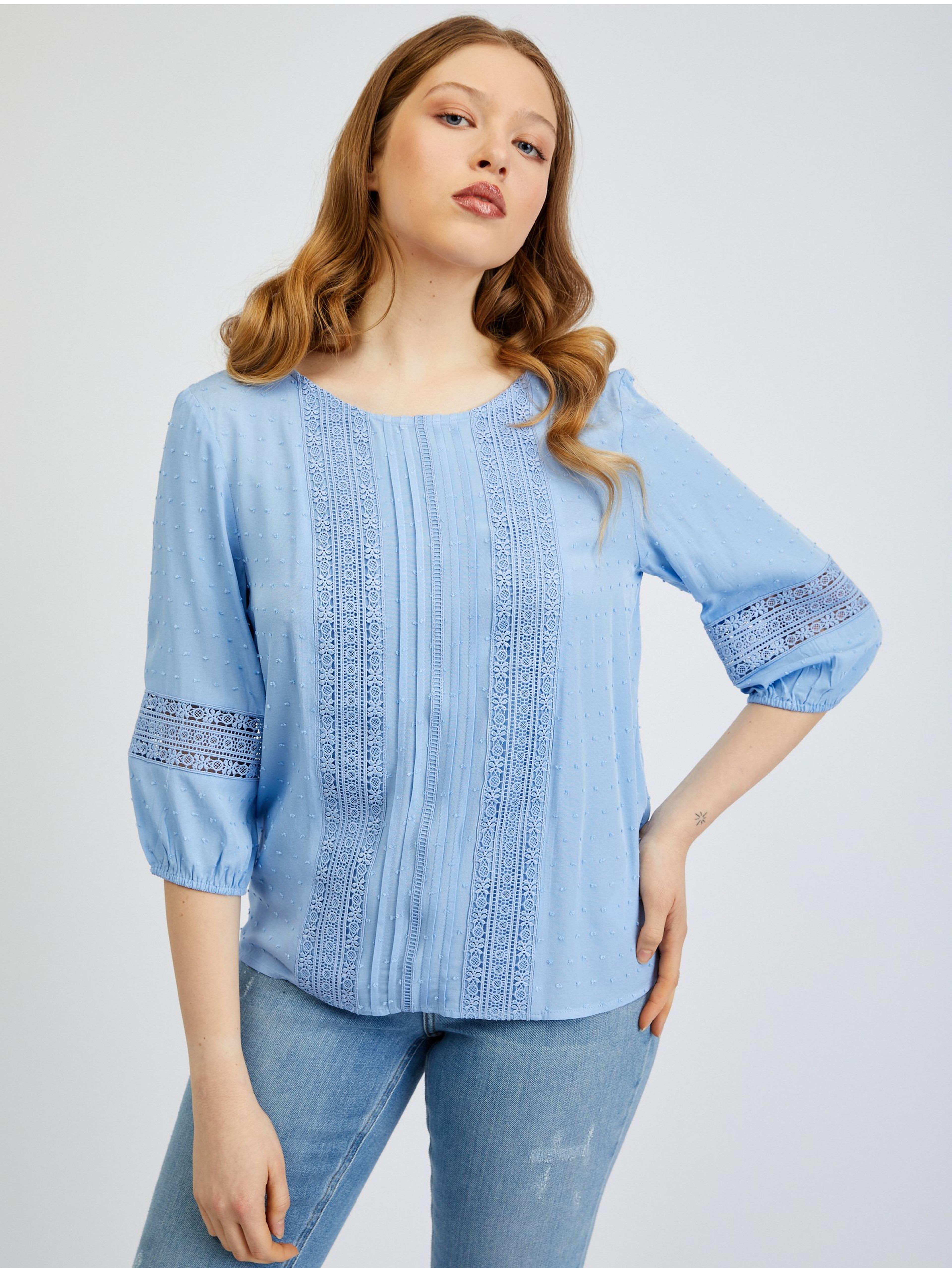 Jasnoniebieska bluzka ORSAY