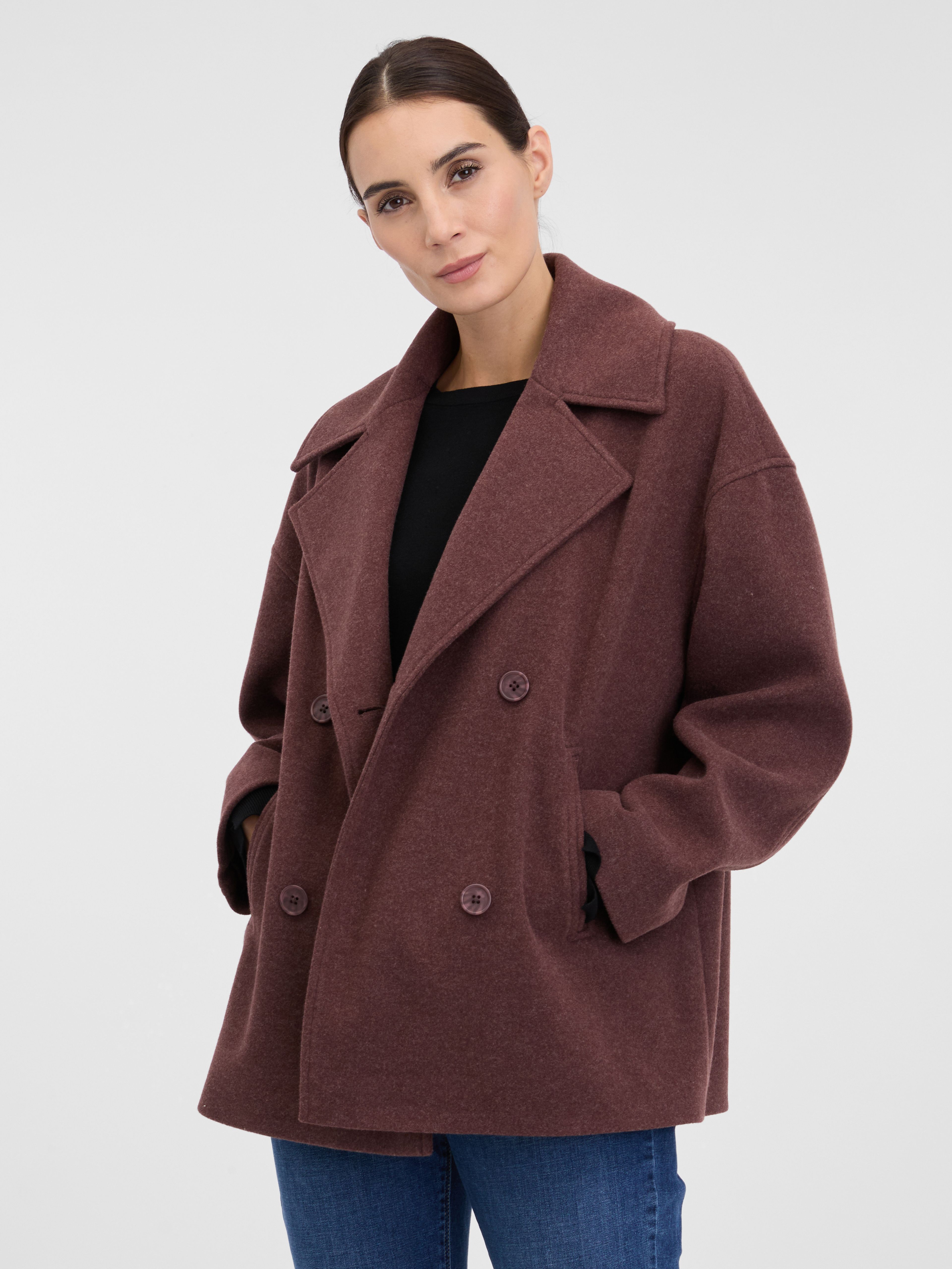 Бордо дамски къс палто ORSAY