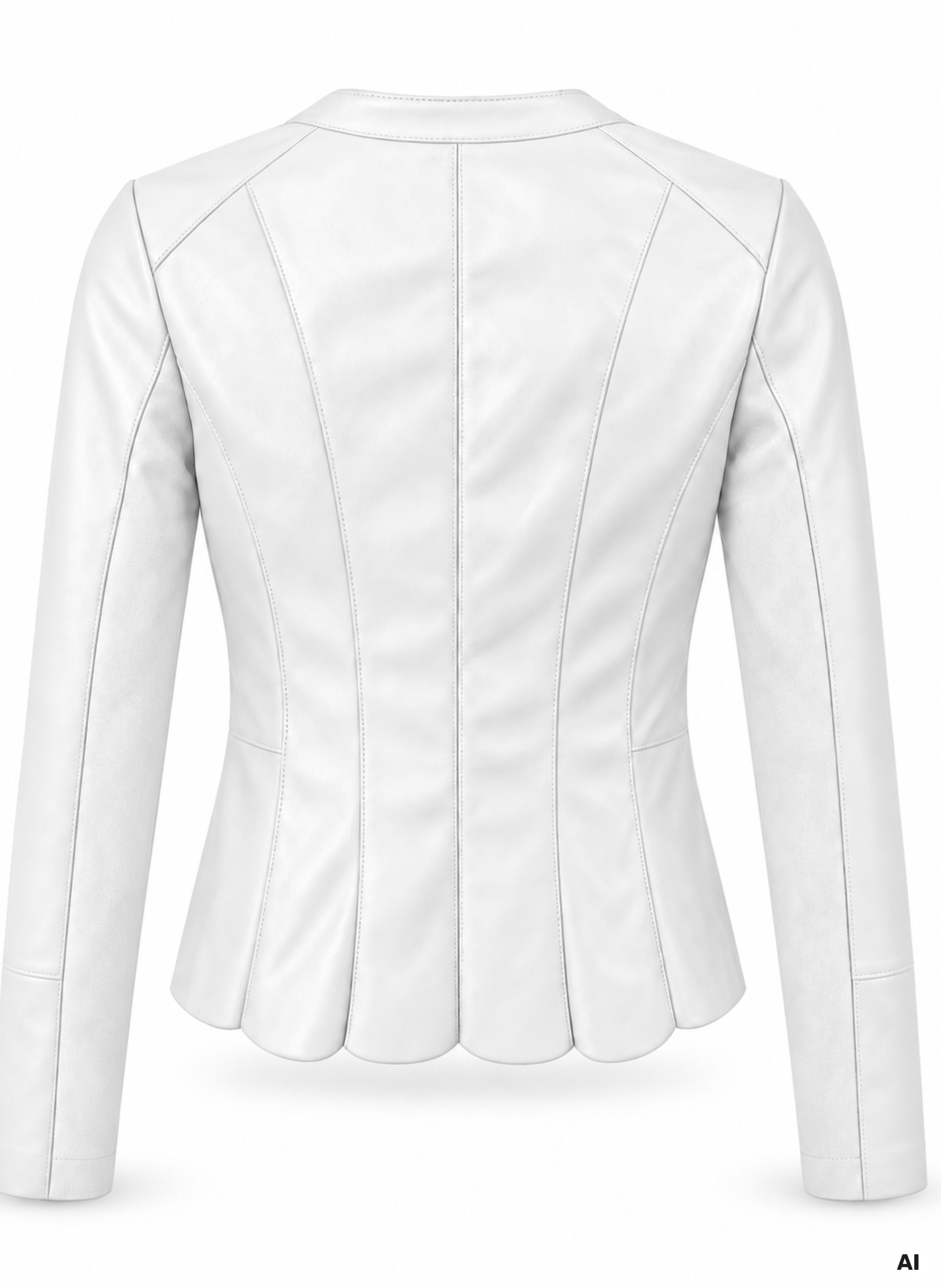 Weiße Damen-Kunstlederjacke ORSAY - 006