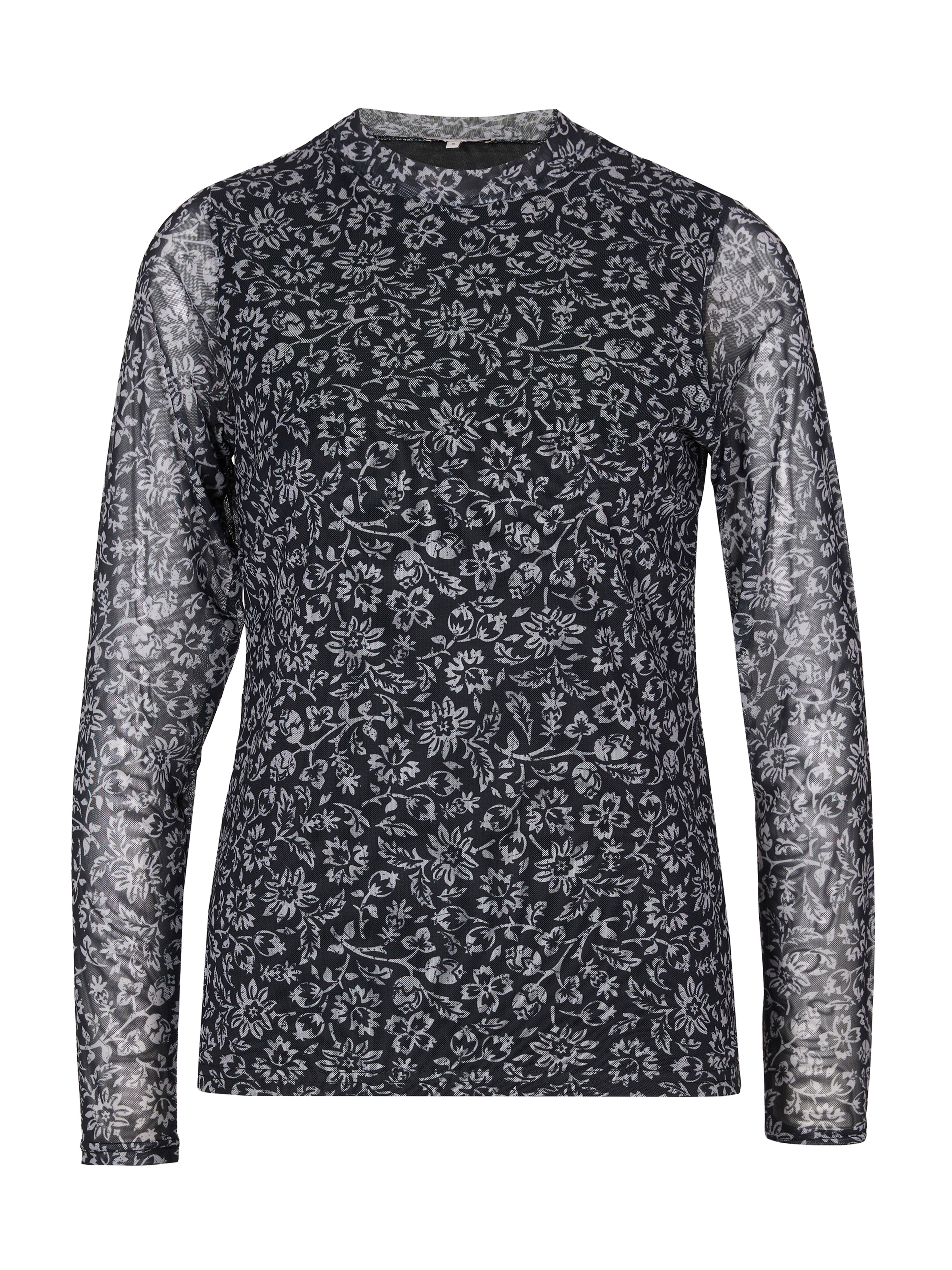 ORSAY fekete mintás női top - 006