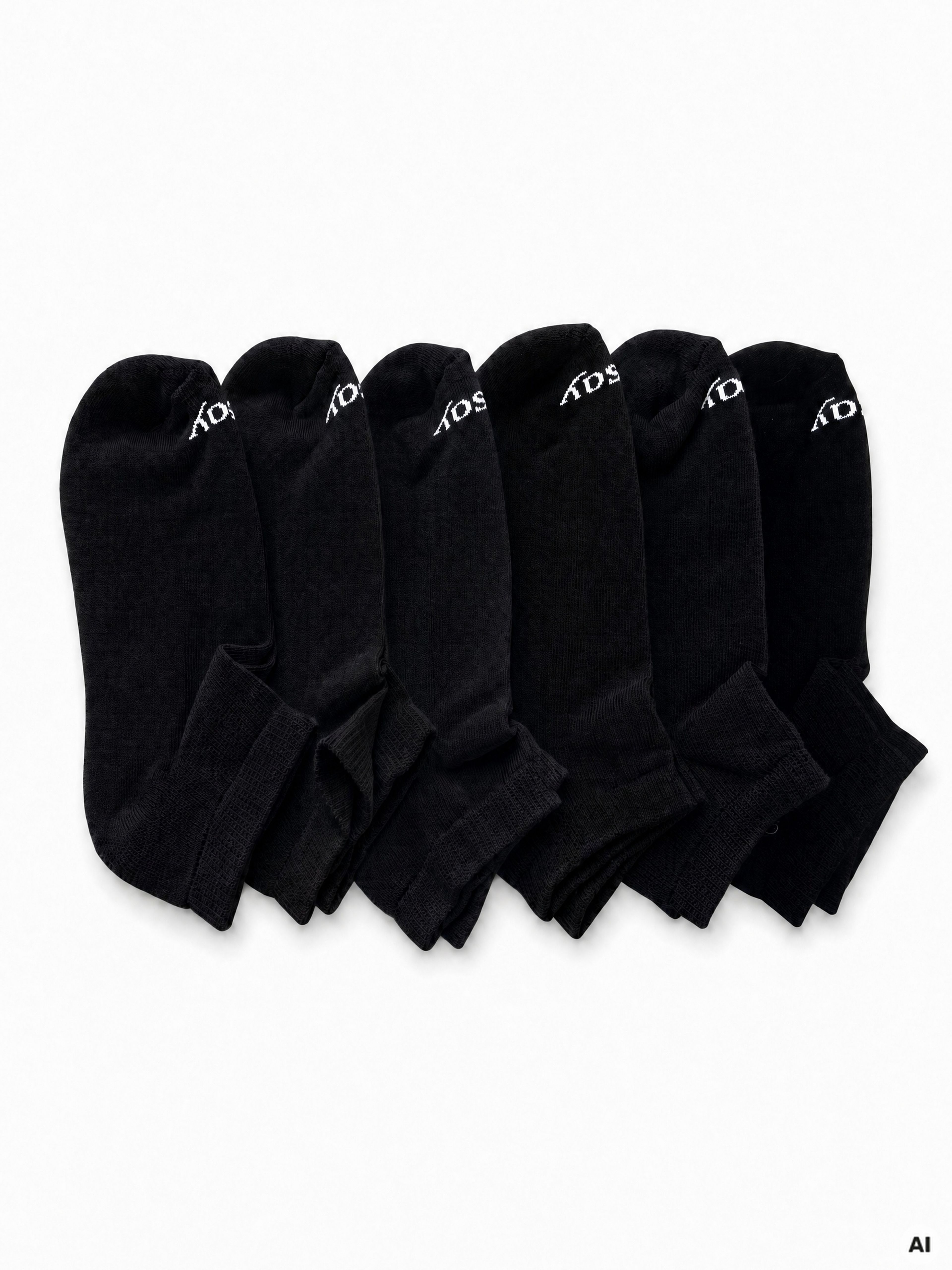 Schwarze Damen-Knöchelsocken 6er-Pack ORSAY - 001