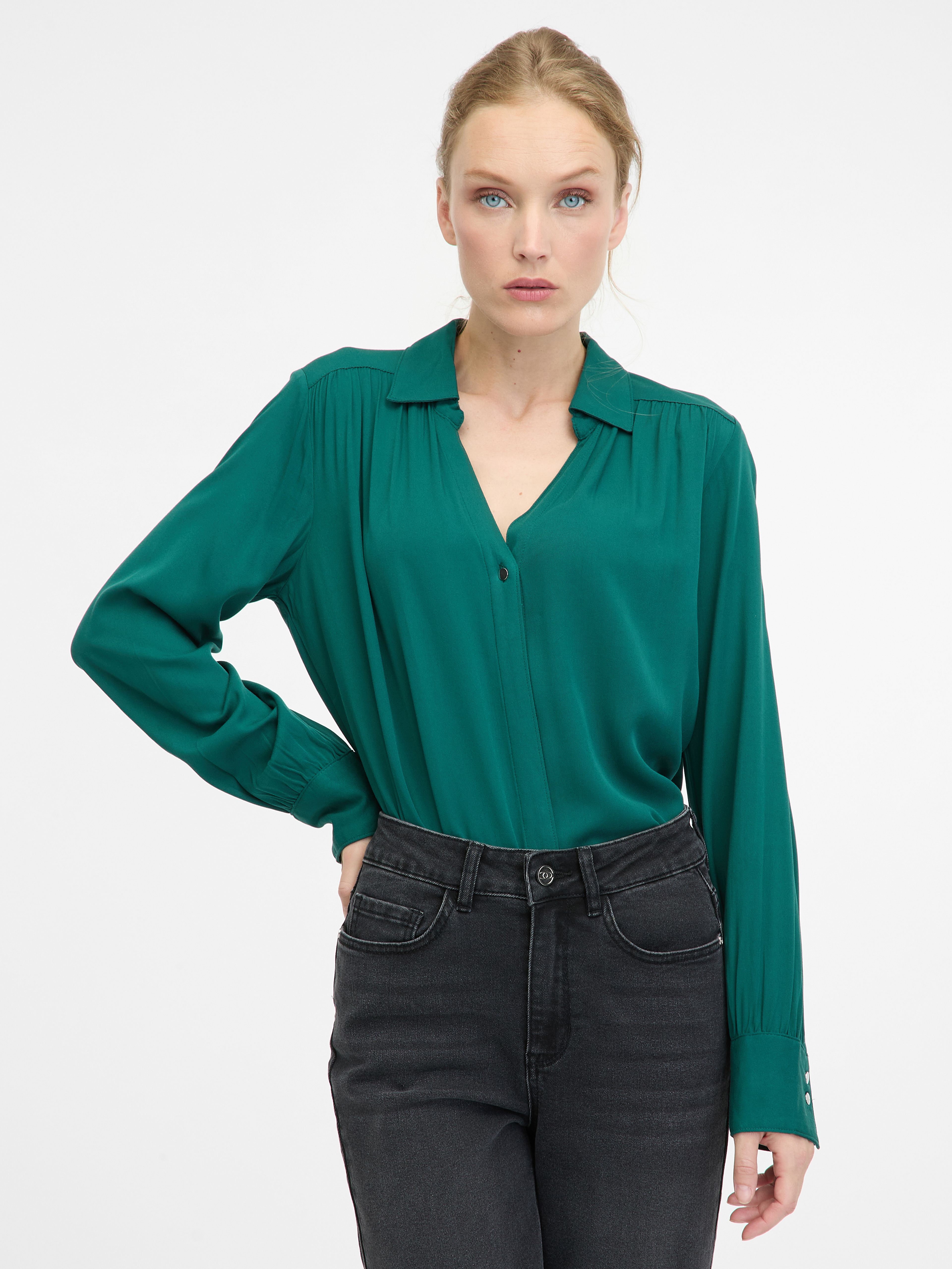Grüne Damen-Bluse ORSAY