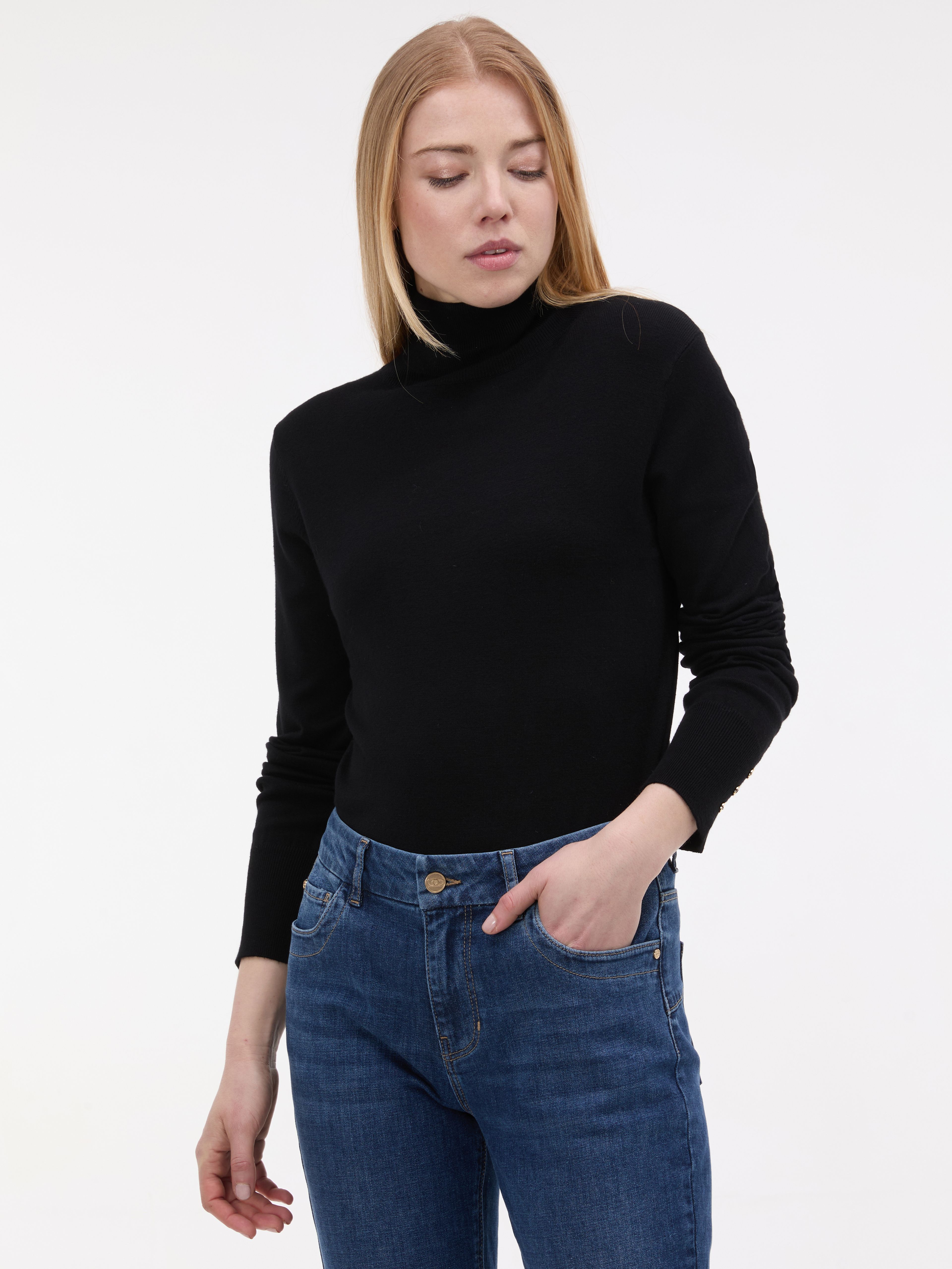 Czarny golf damski ORSAY