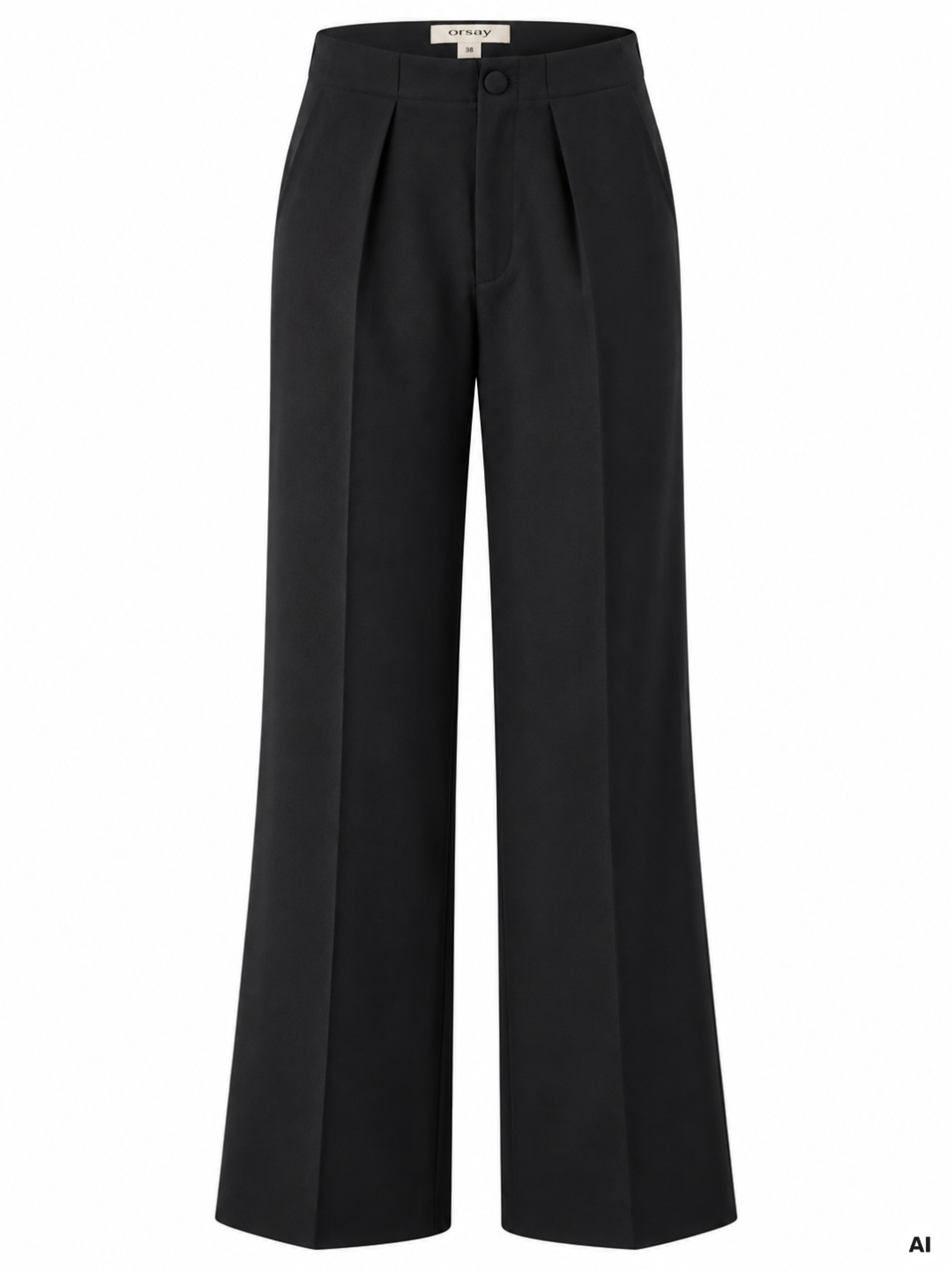 Schwarze weite Damenhose ORSAY - 008