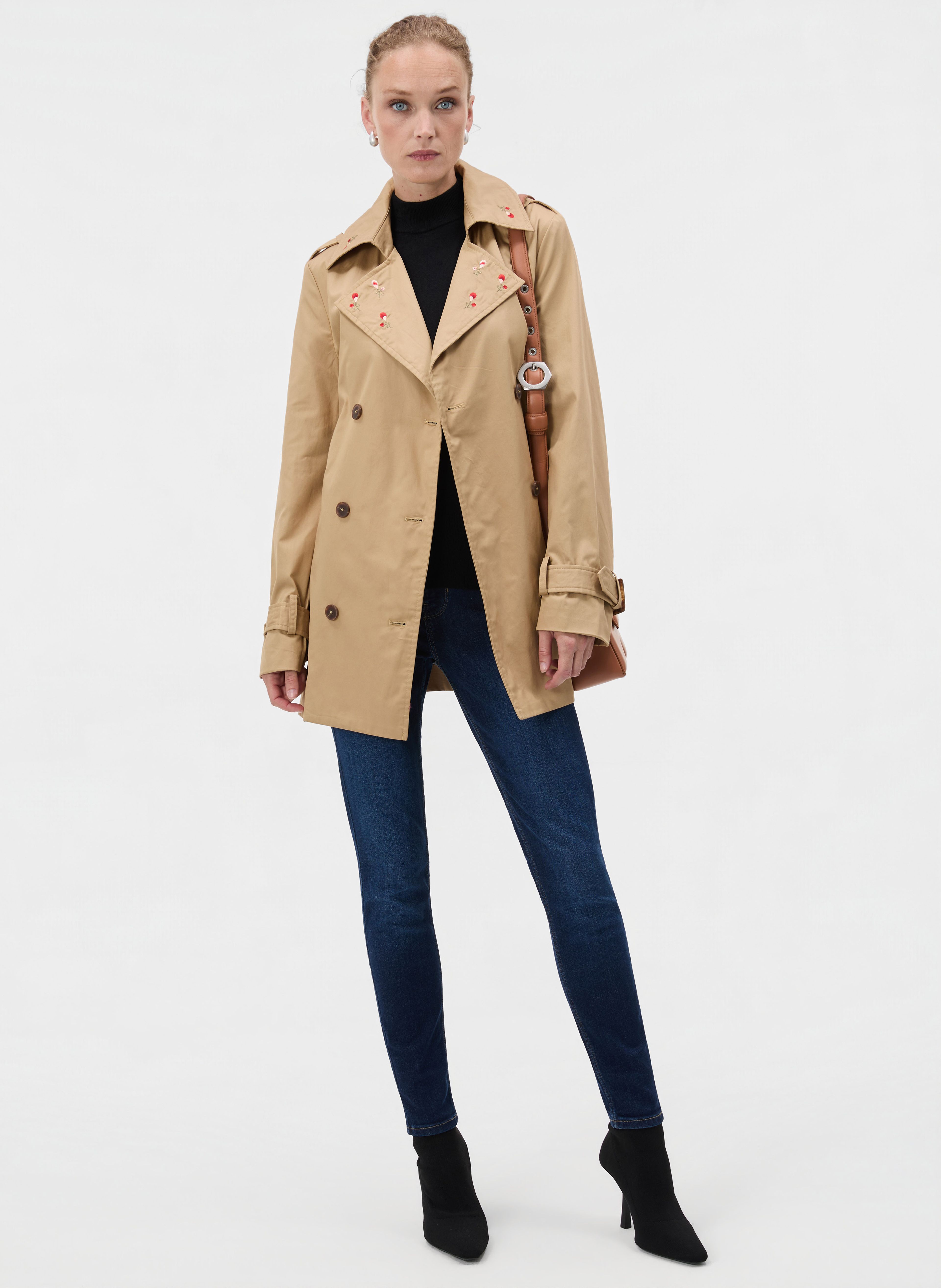Brauner Damen-Trenchcoat ORSAY - 005