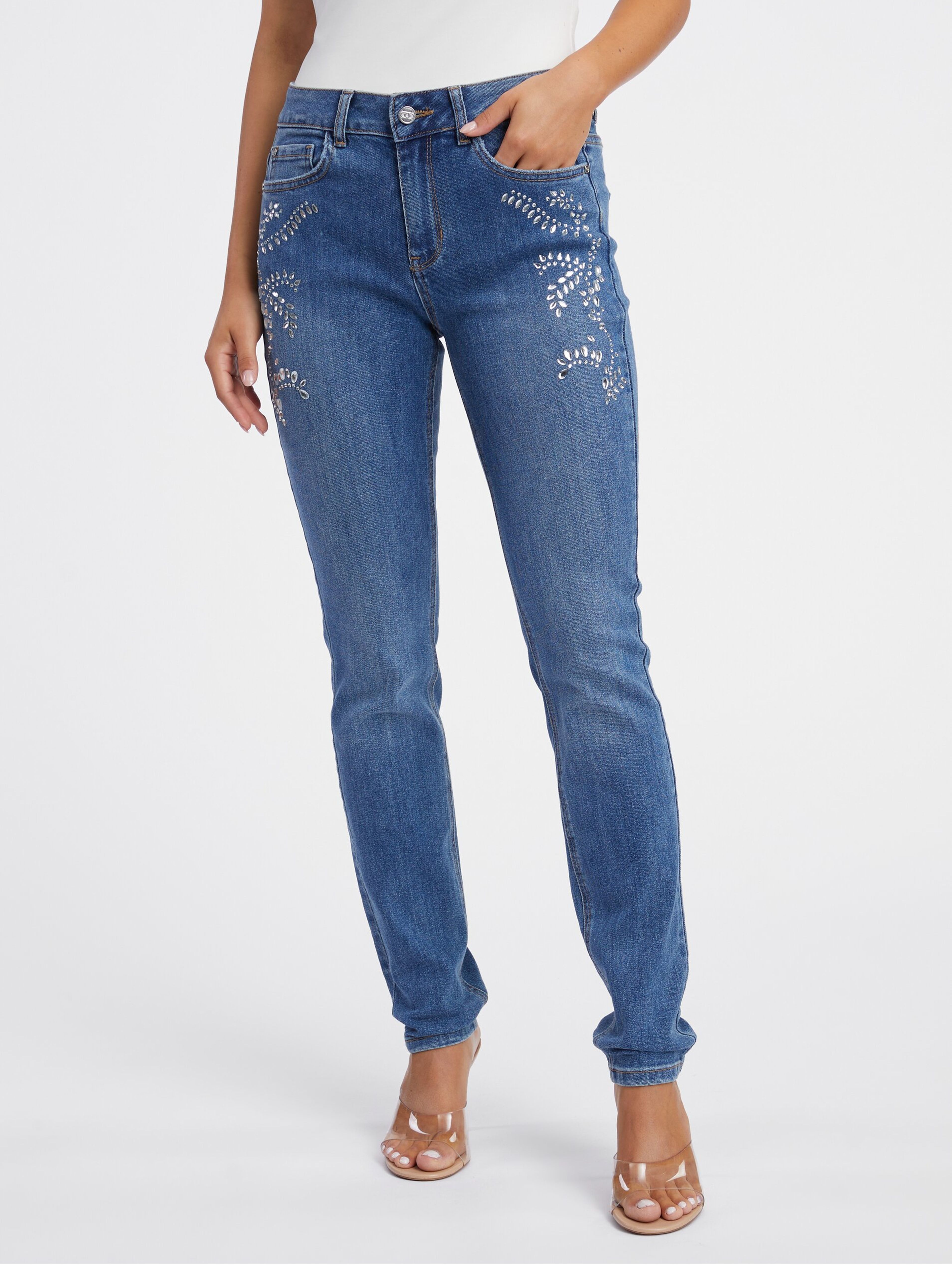 Blaue Damen Slim Fit Jeans ORSAY