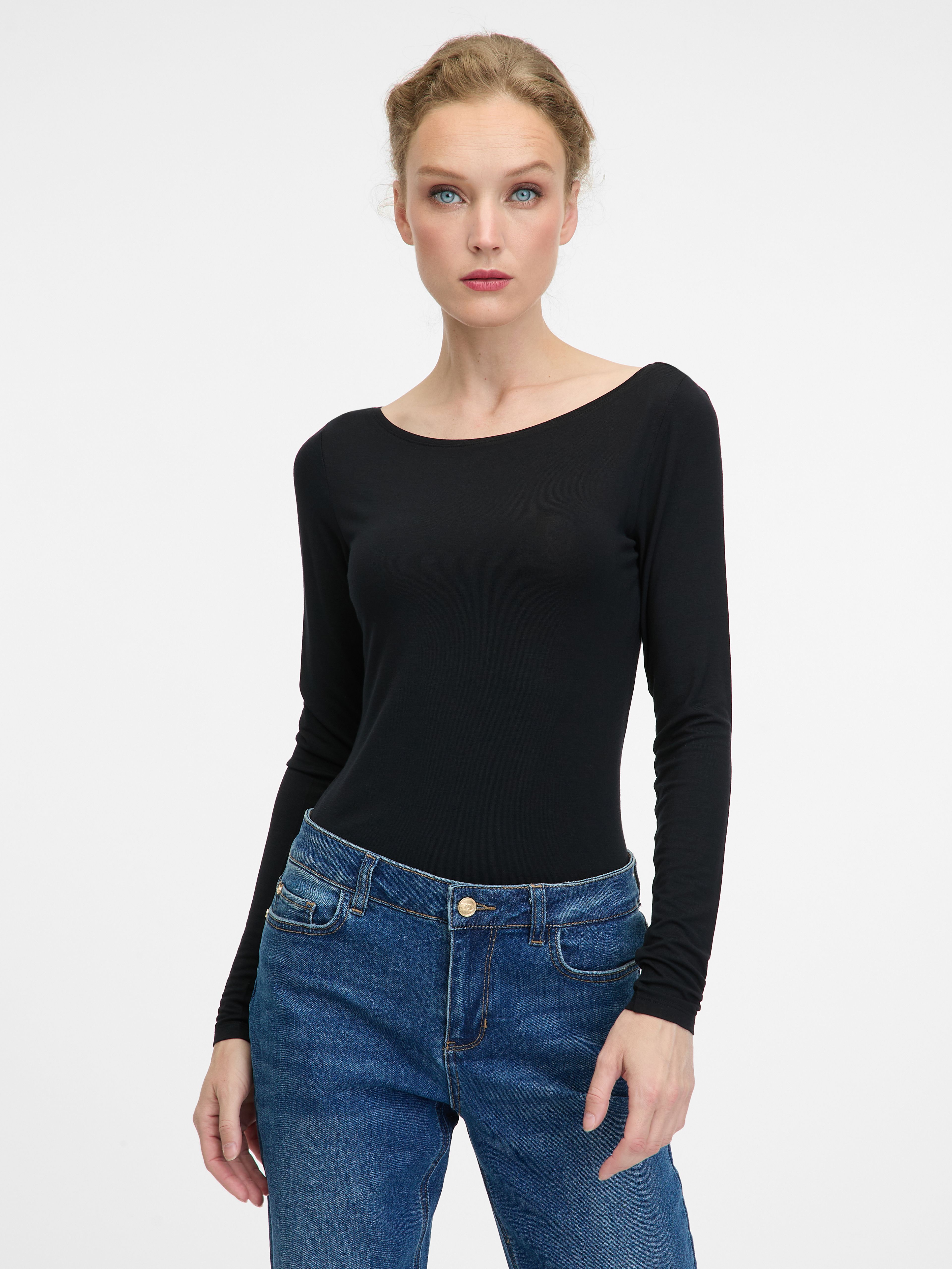 Schwarzes Damen-T-Shirt ORSAY