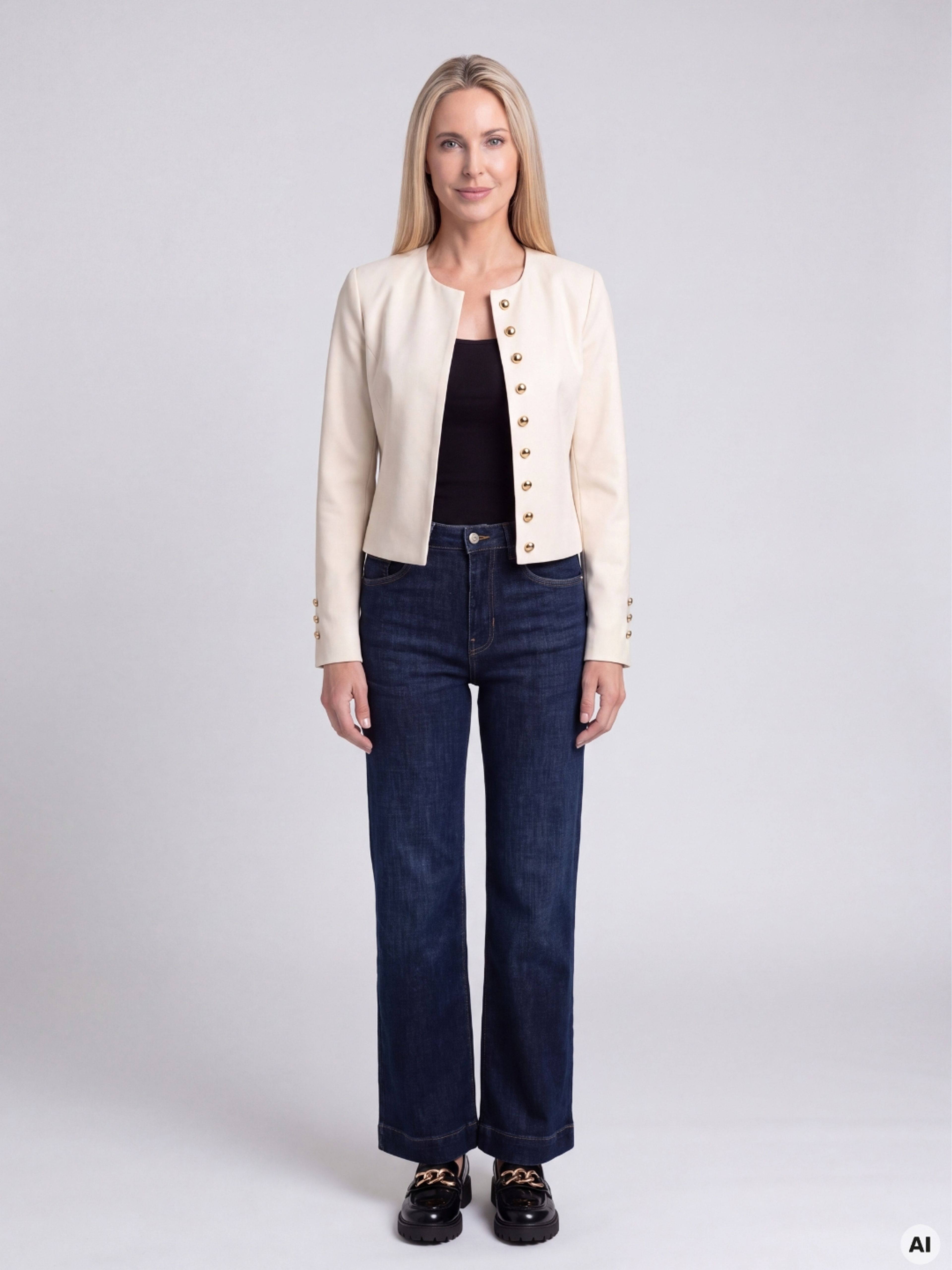 Cremefarbener Damen-Blazer ORSAY - 002