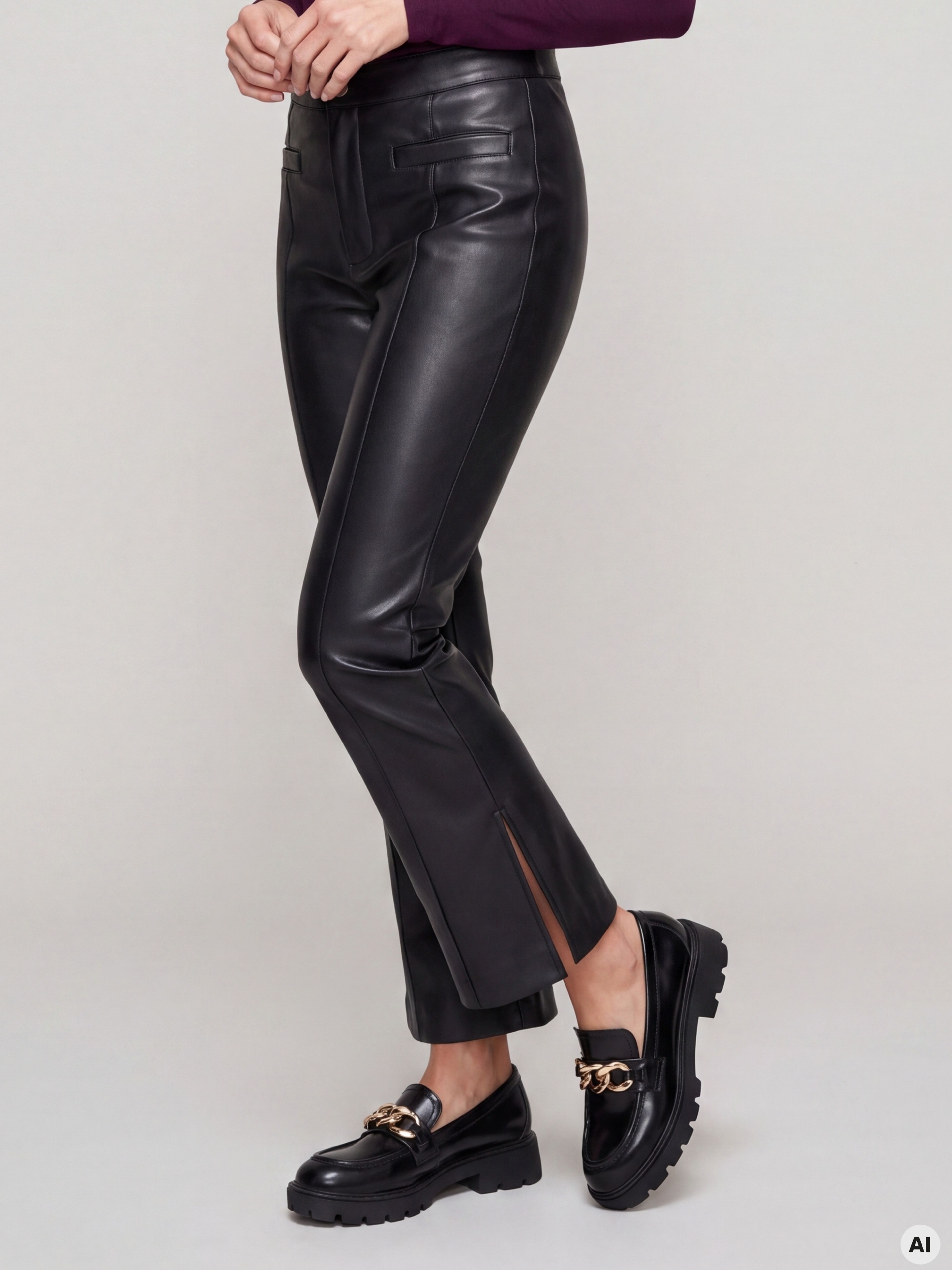 ORSAY Fekete női bootcut nadrág - 003