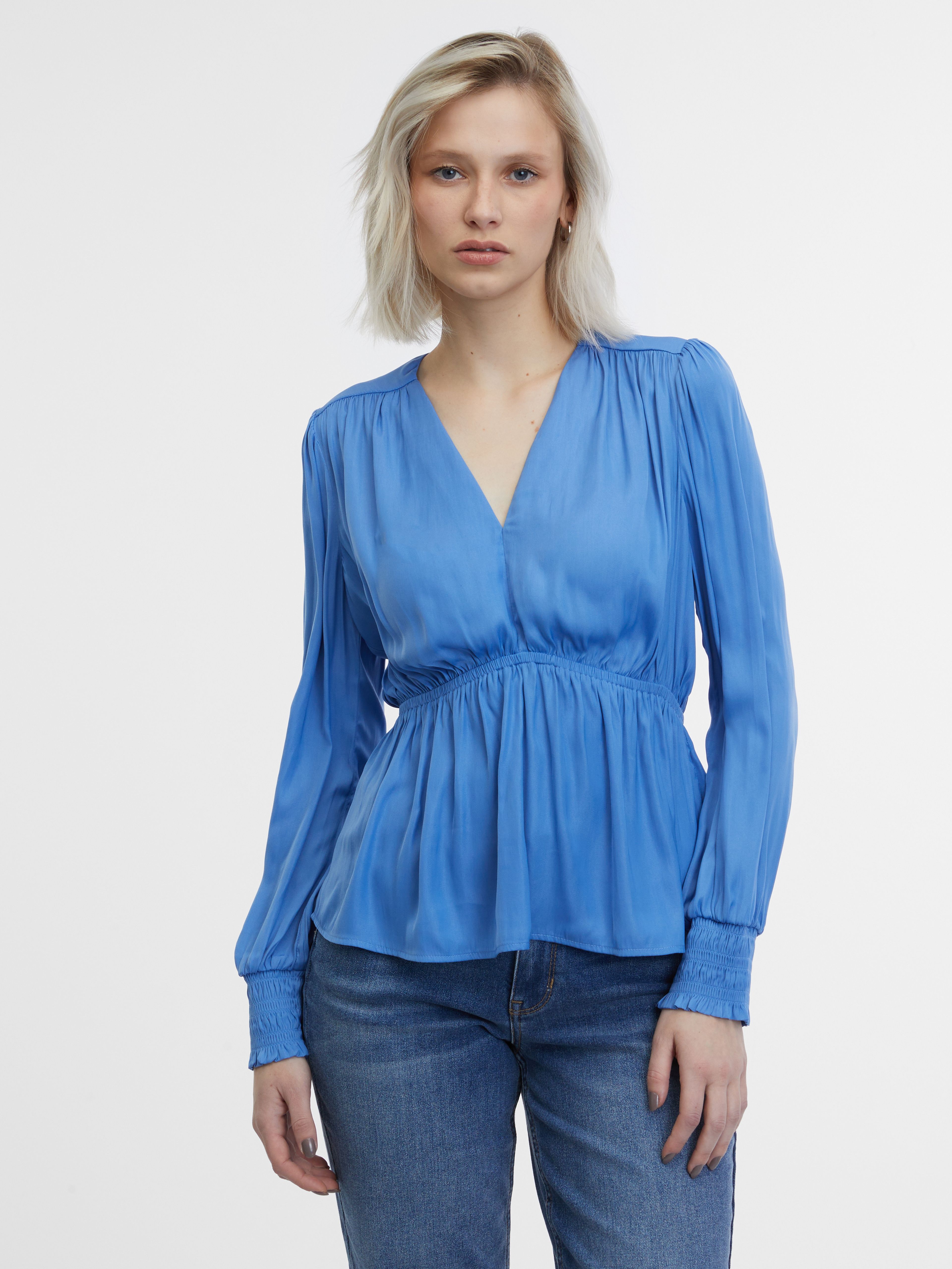 Blaue Bluse ORSAY