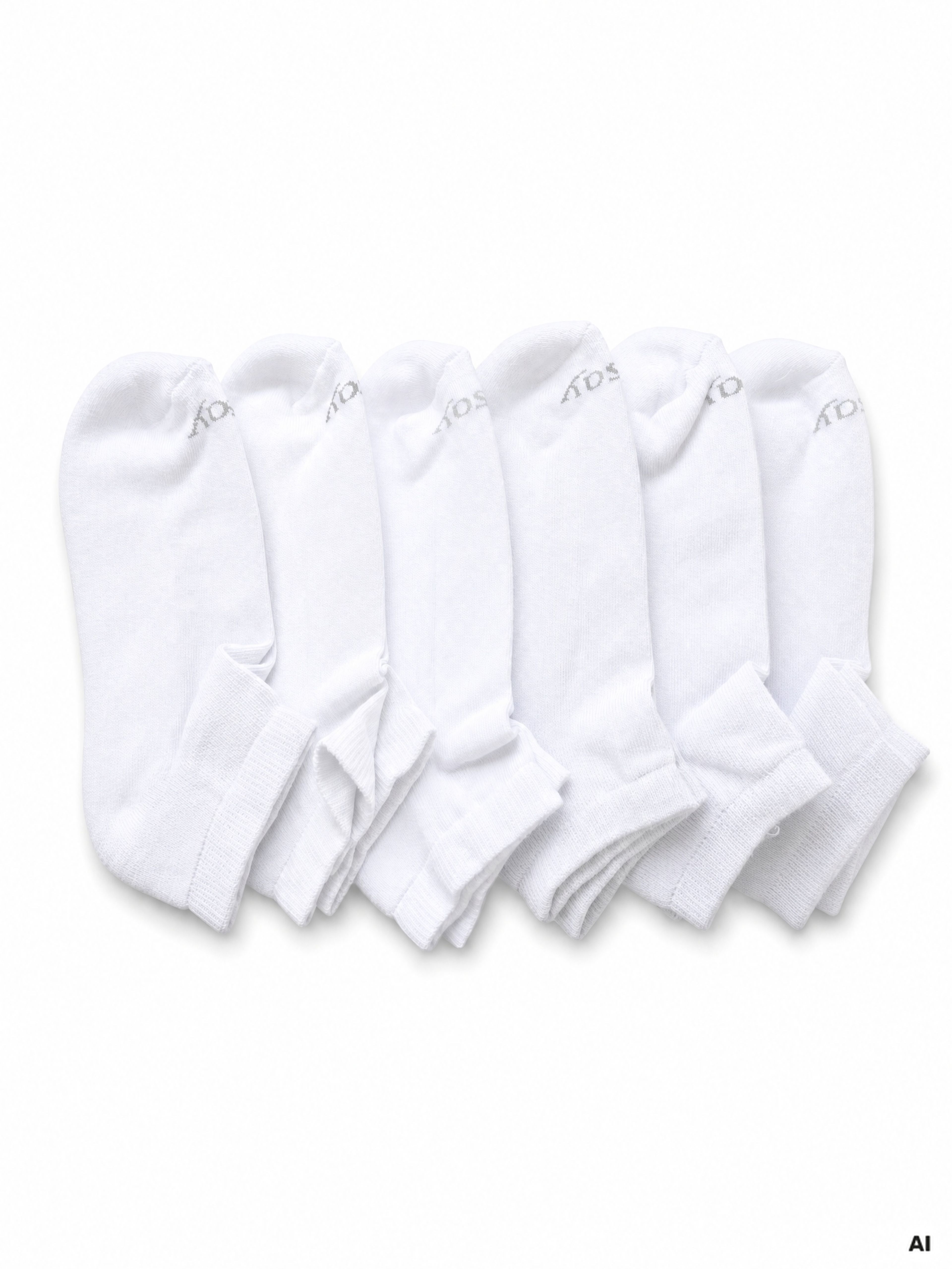 Weiße Damen-Knöchelsocken 6er-Pack ORSAY - 001