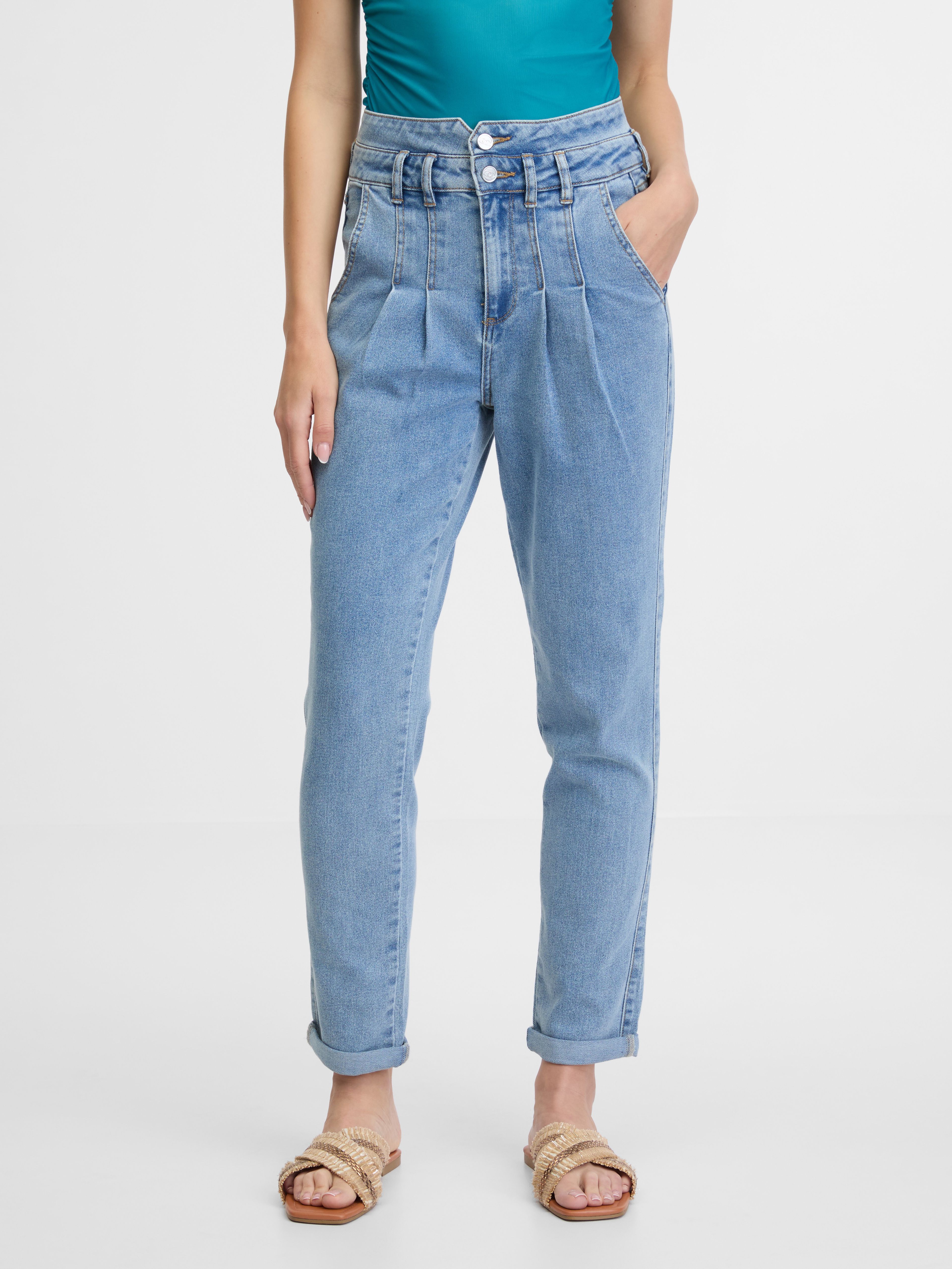 Hellblaue Damen Mom-Jeans ORSAY