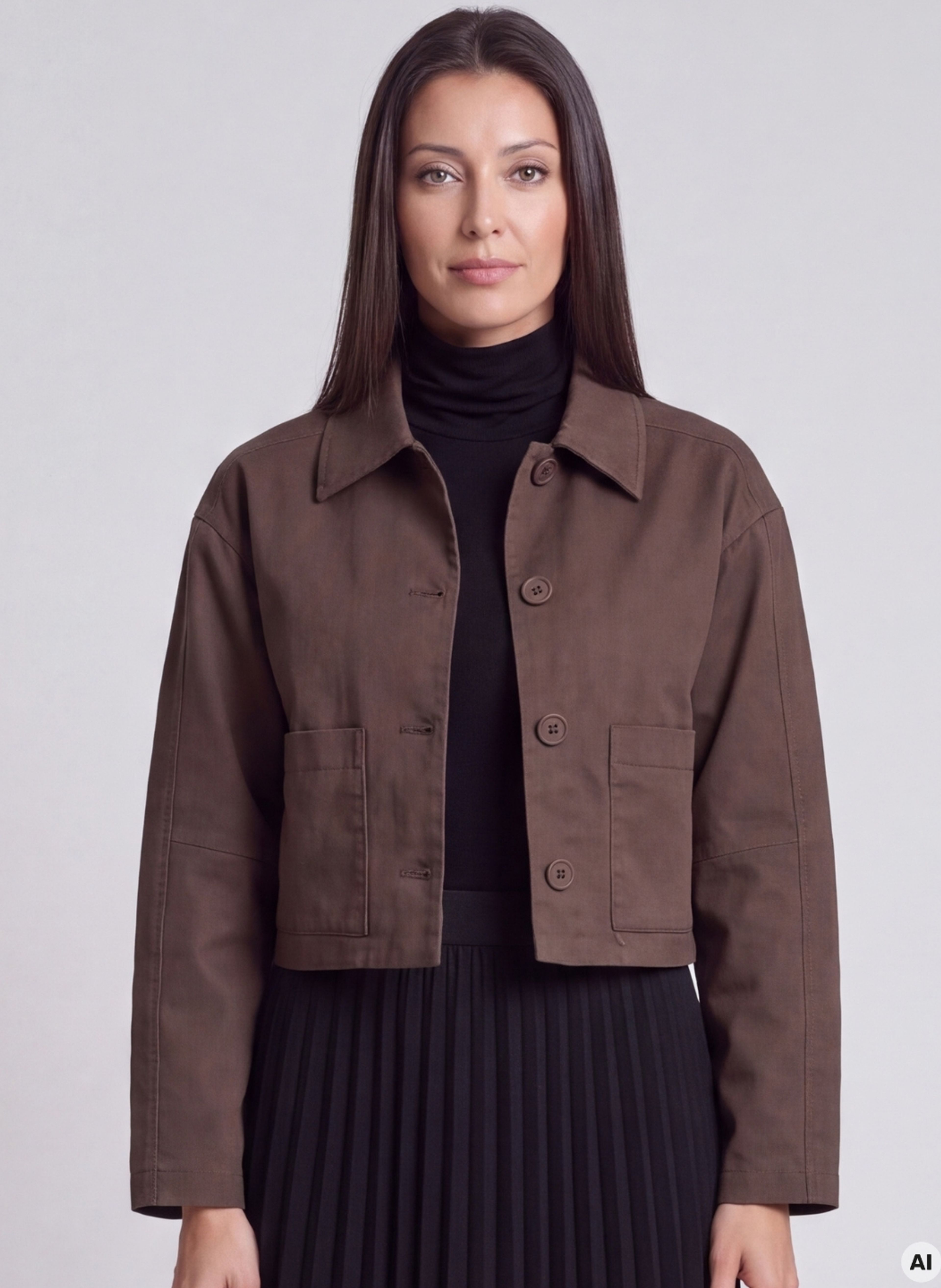 Braune leichte Damenjacke ORSAY - 004