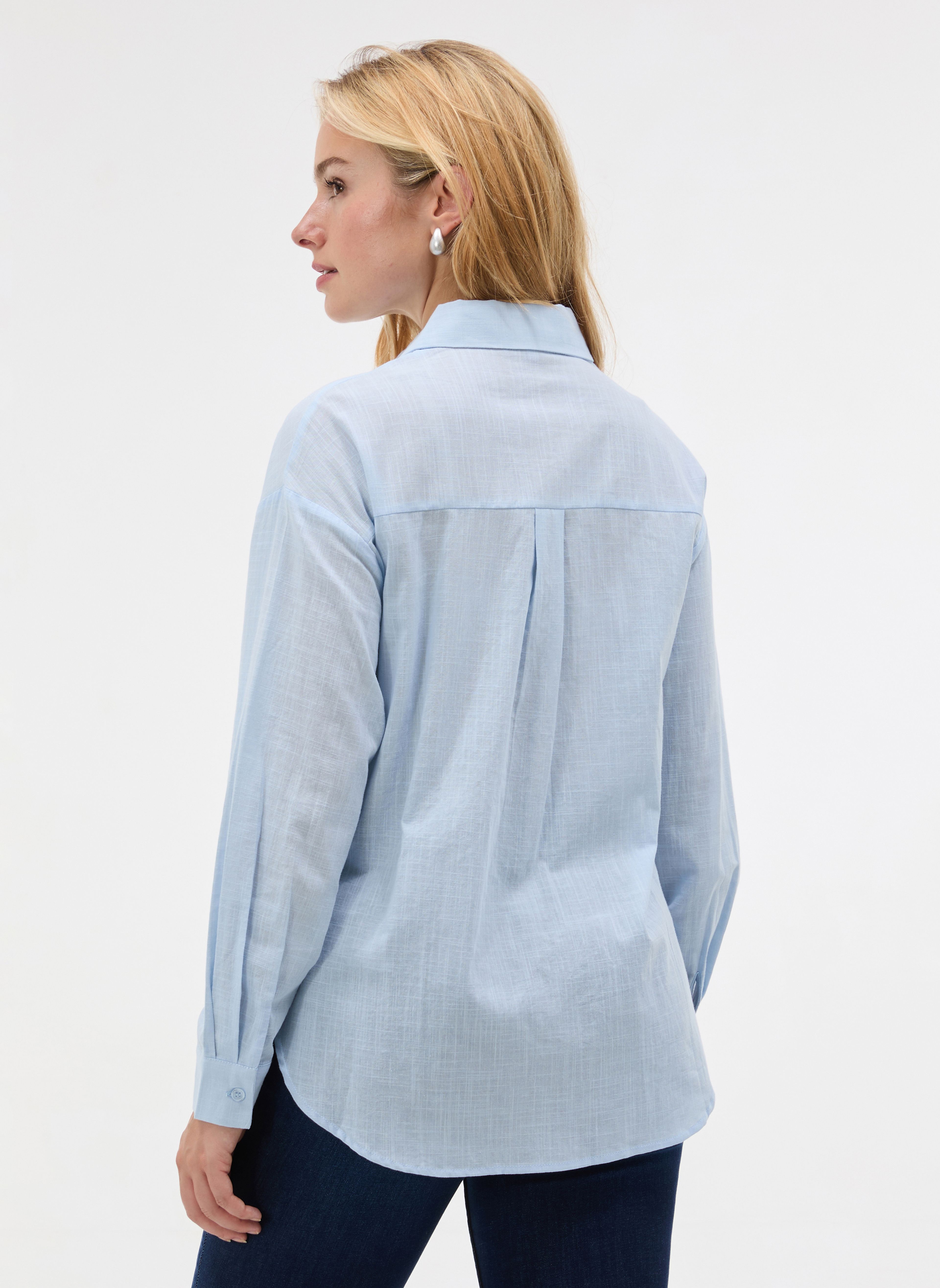 Hellblaue Damenbluse ORSAY - 002