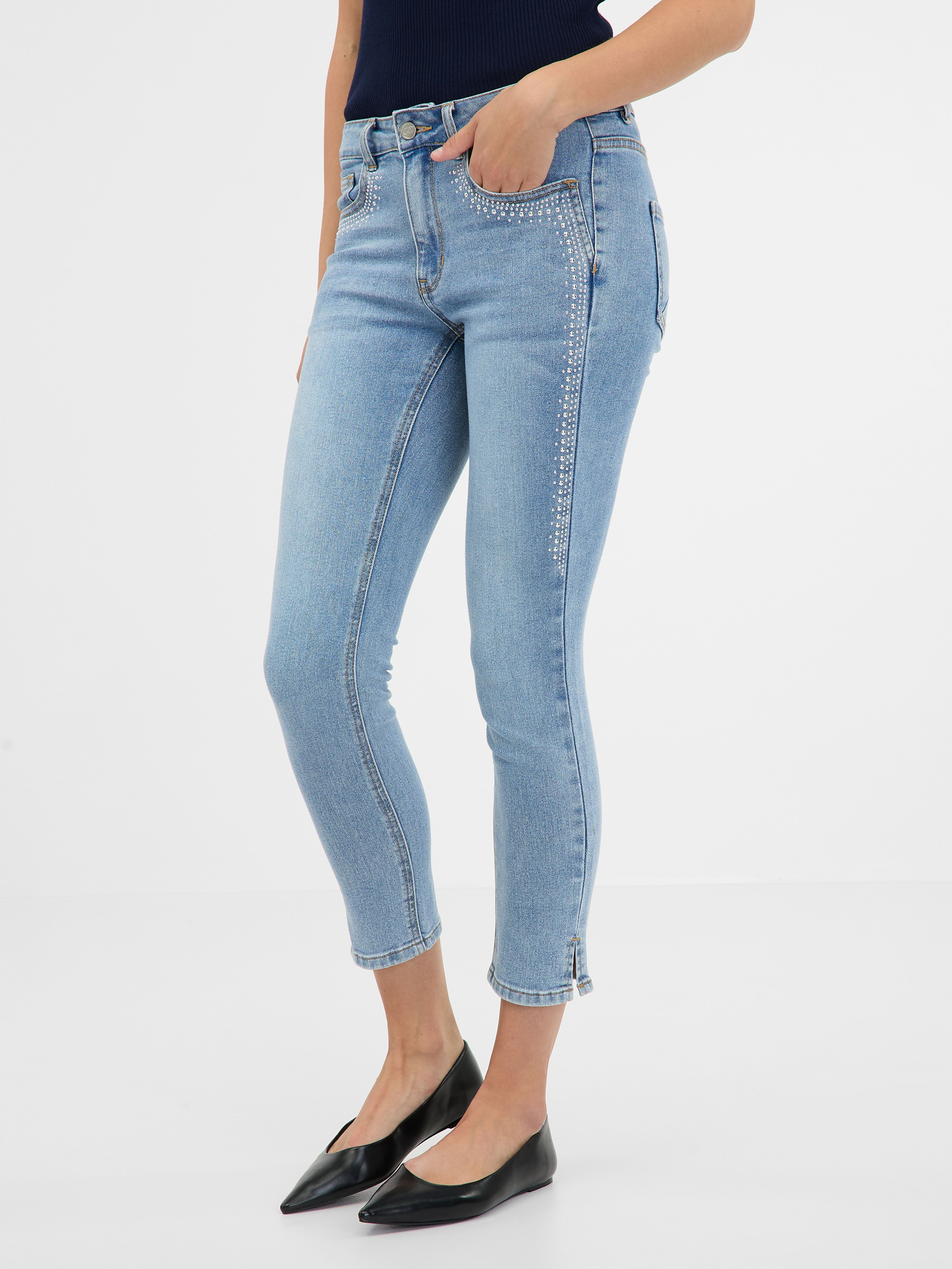 Hellblaue Damenjeans ORSAY