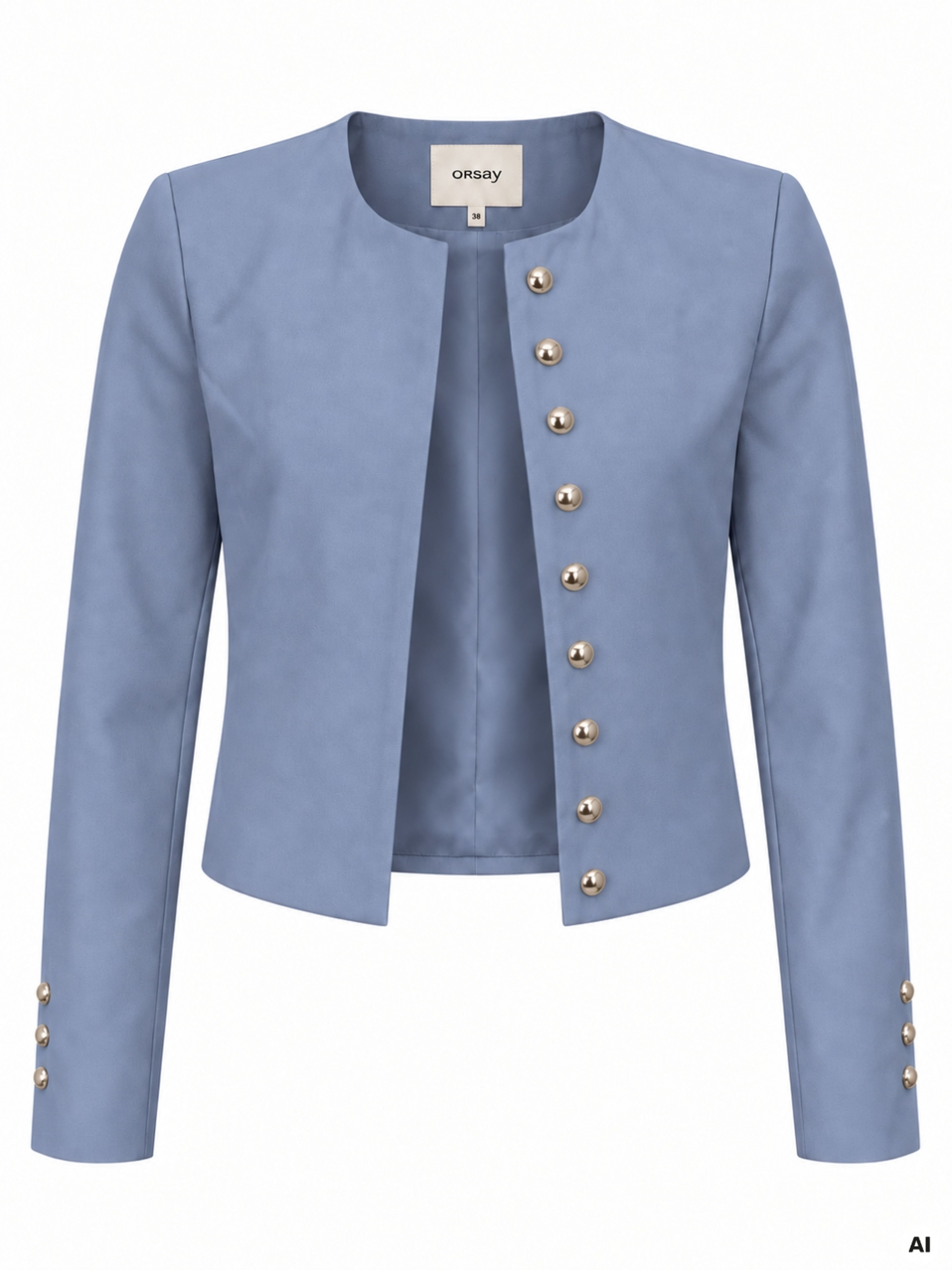 Hellblauer Damen-Blazer ORSAY - 007