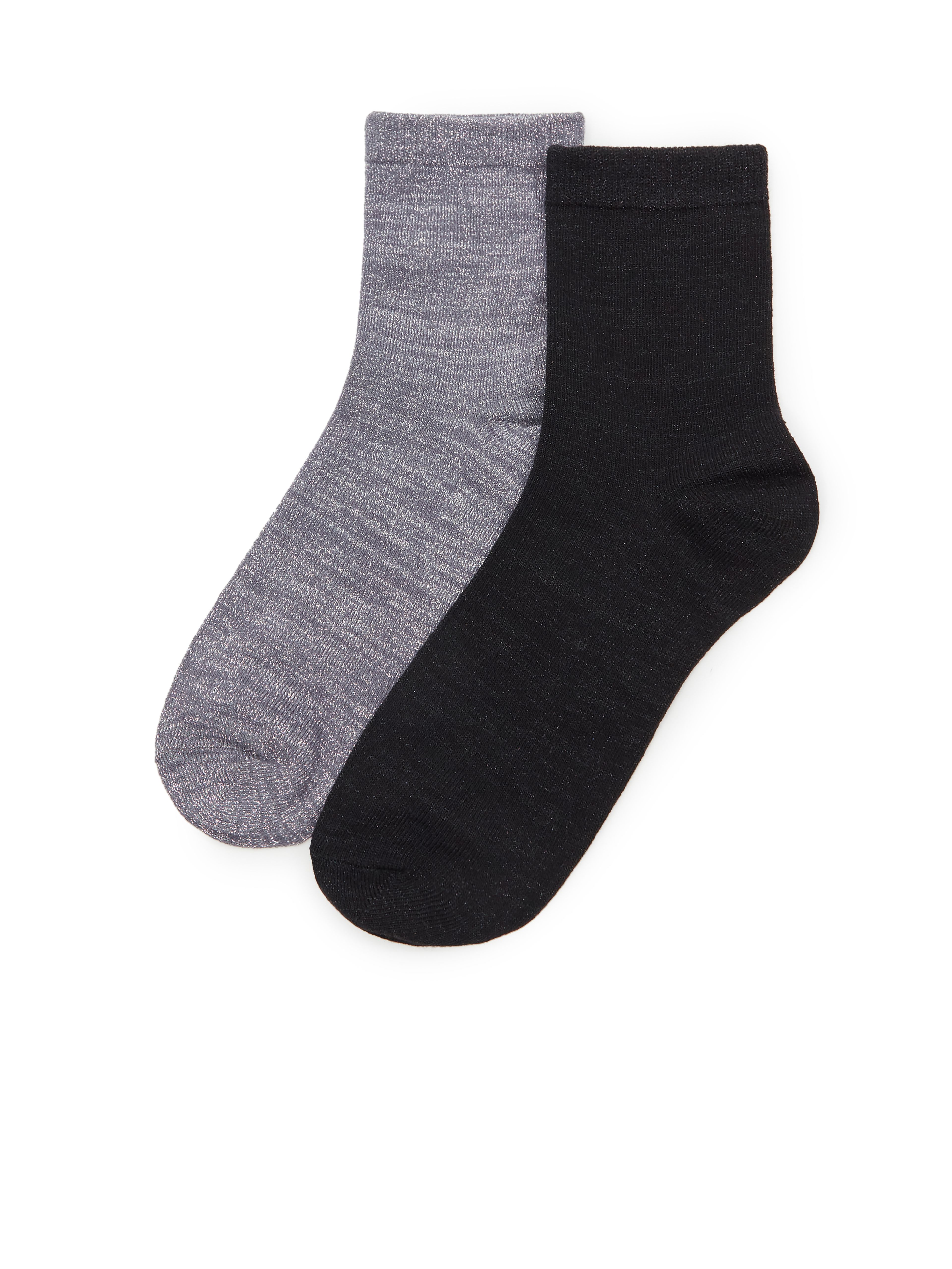 Schwarze Damensocken, 2er-Set ORSAY