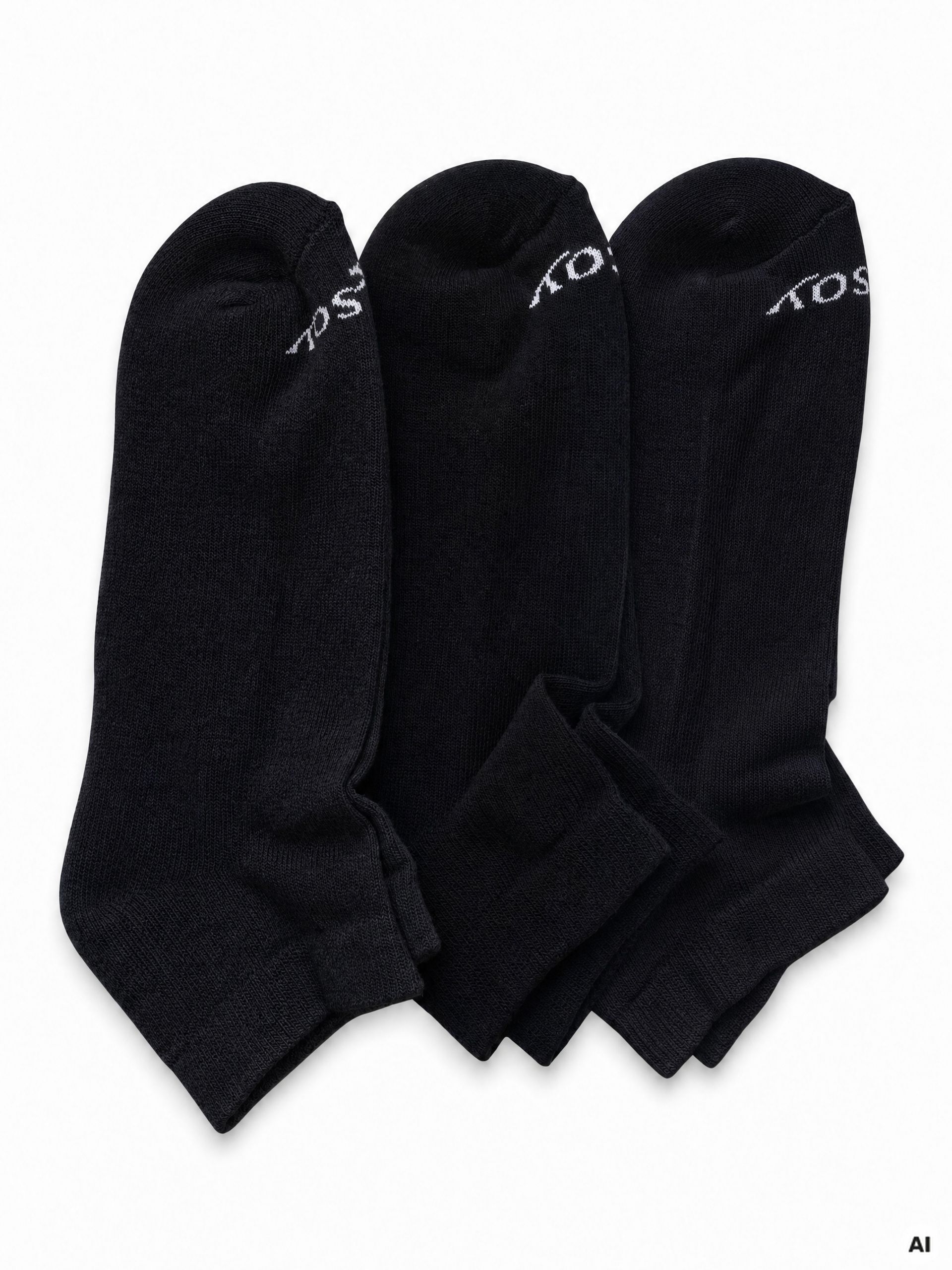 Schwarze Damen-Knöchelsocken 3er-Pack ORSAY - 001