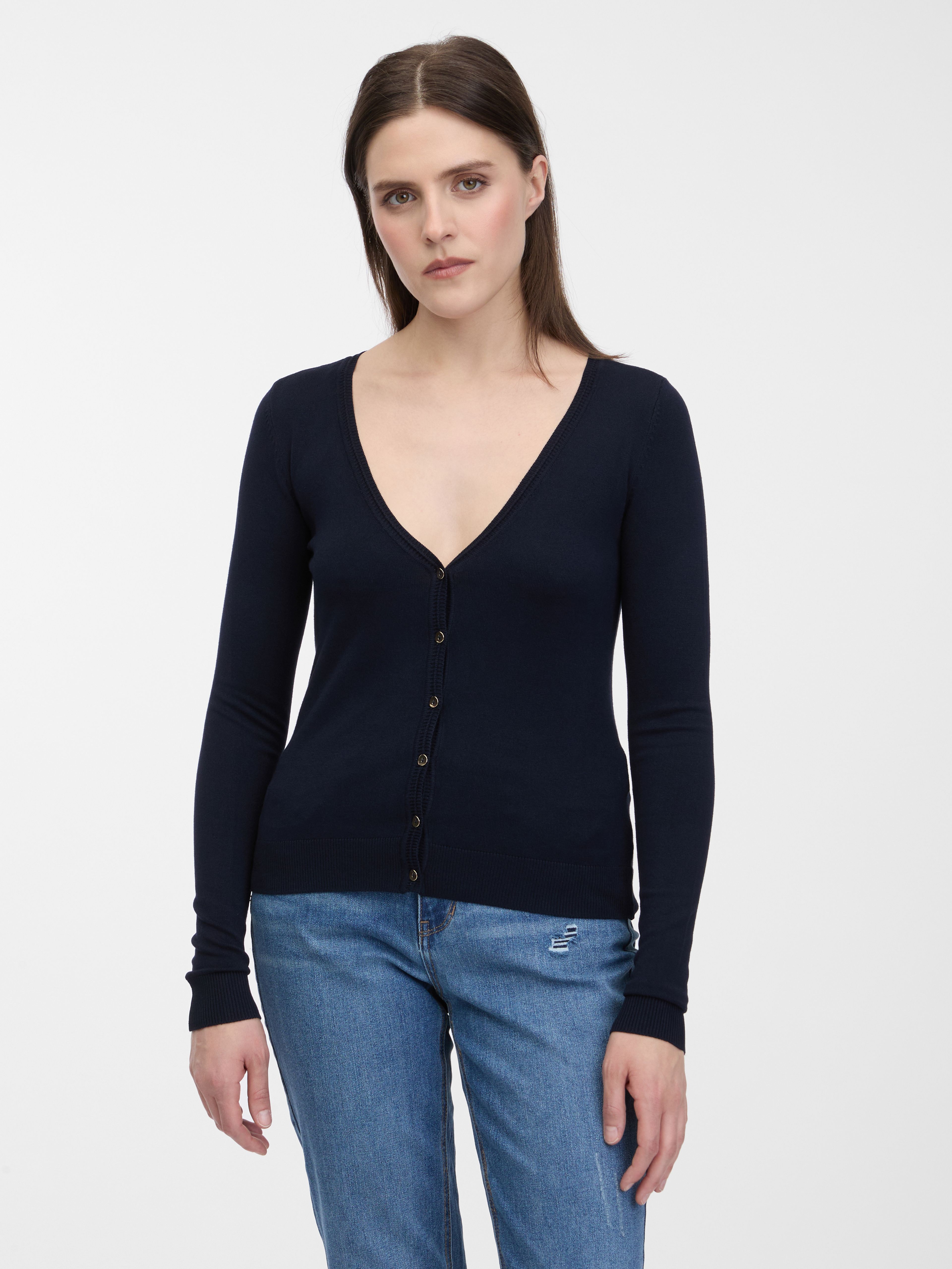 Dunkelblaue Damen Strickjacke ORSAY
