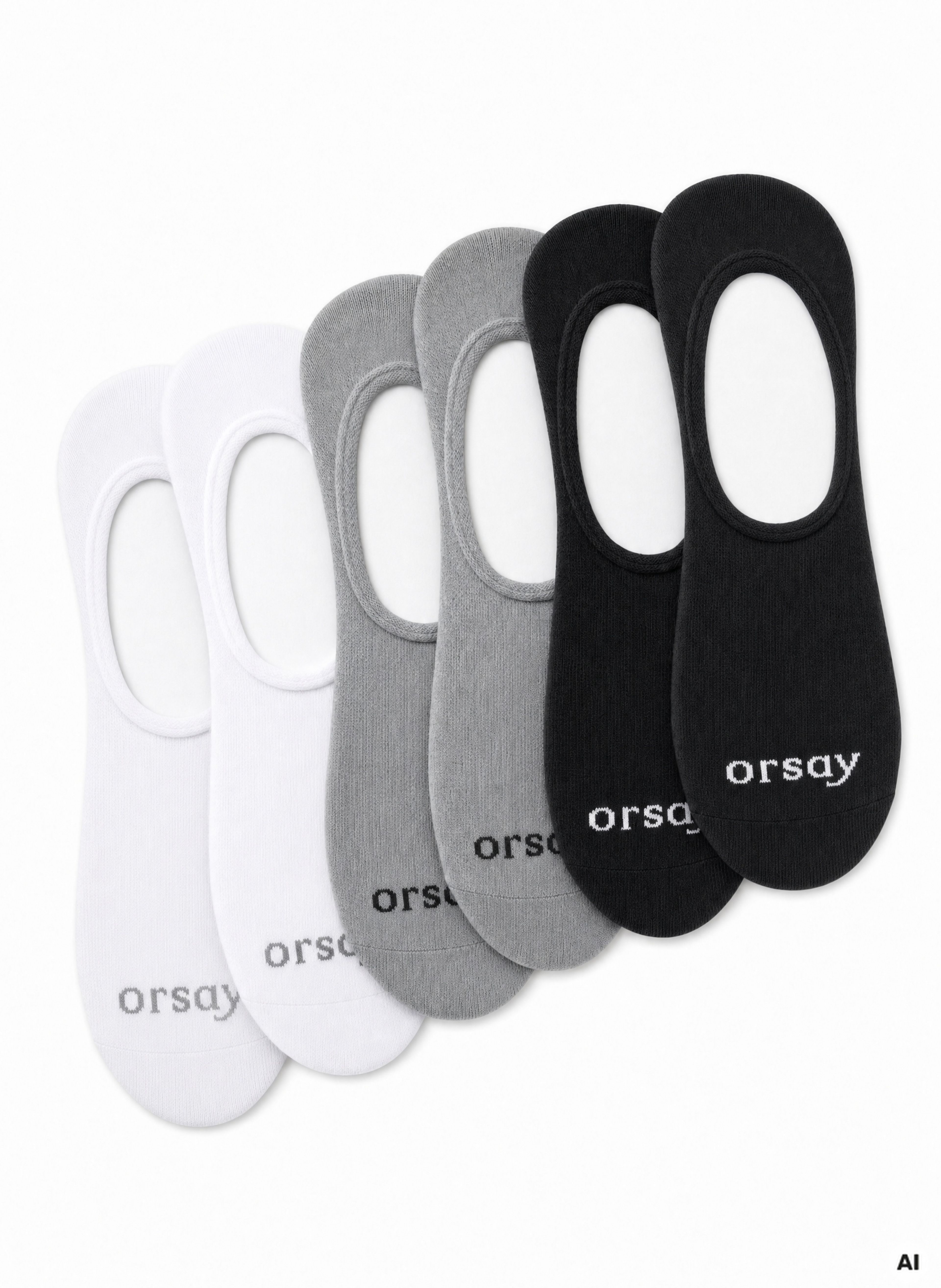Mehrfarbige Damen-Füßlinge 6er-Pack ORSAY - 002