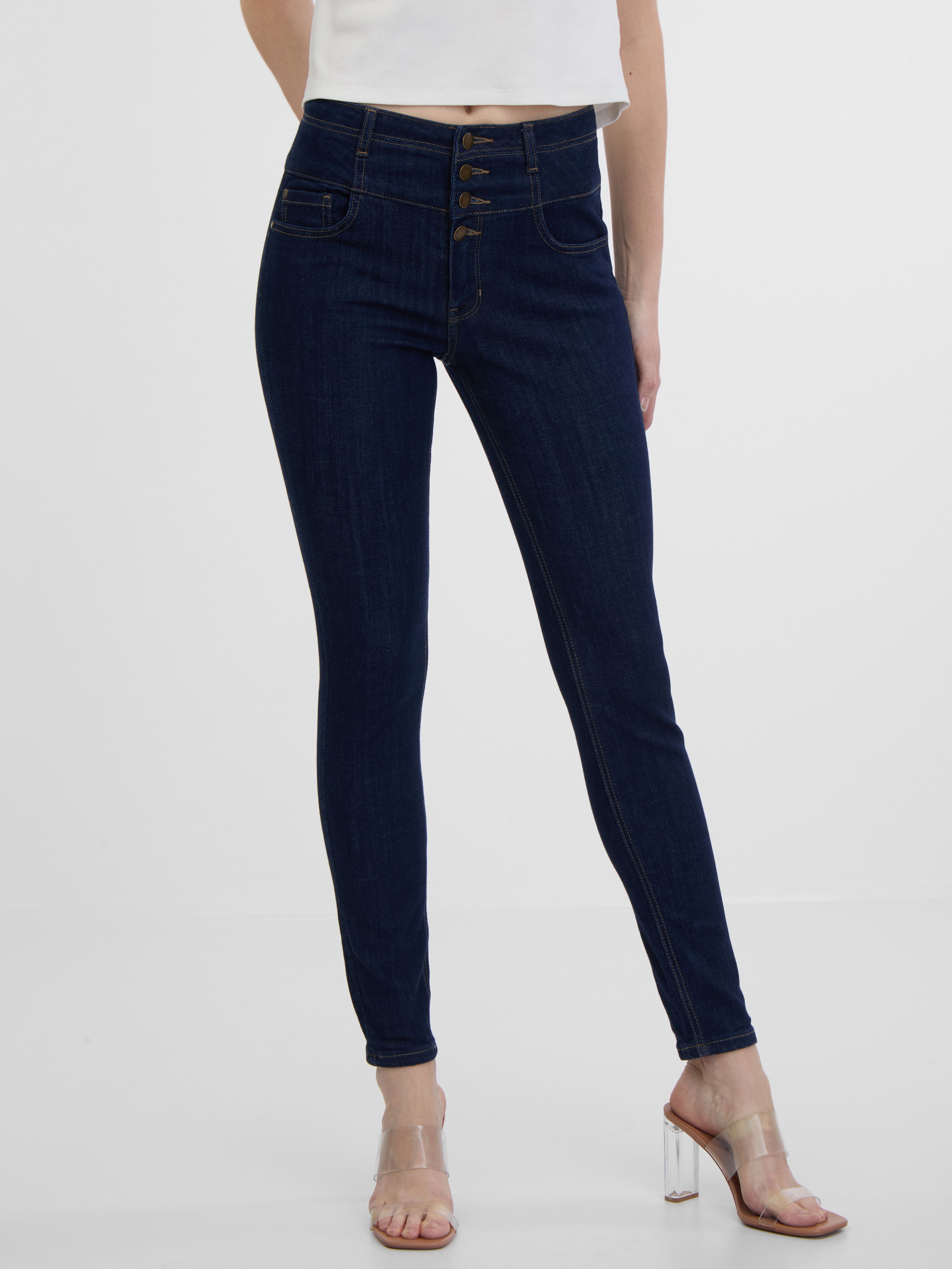 ORSAY sötétkék skinny fit női farmer