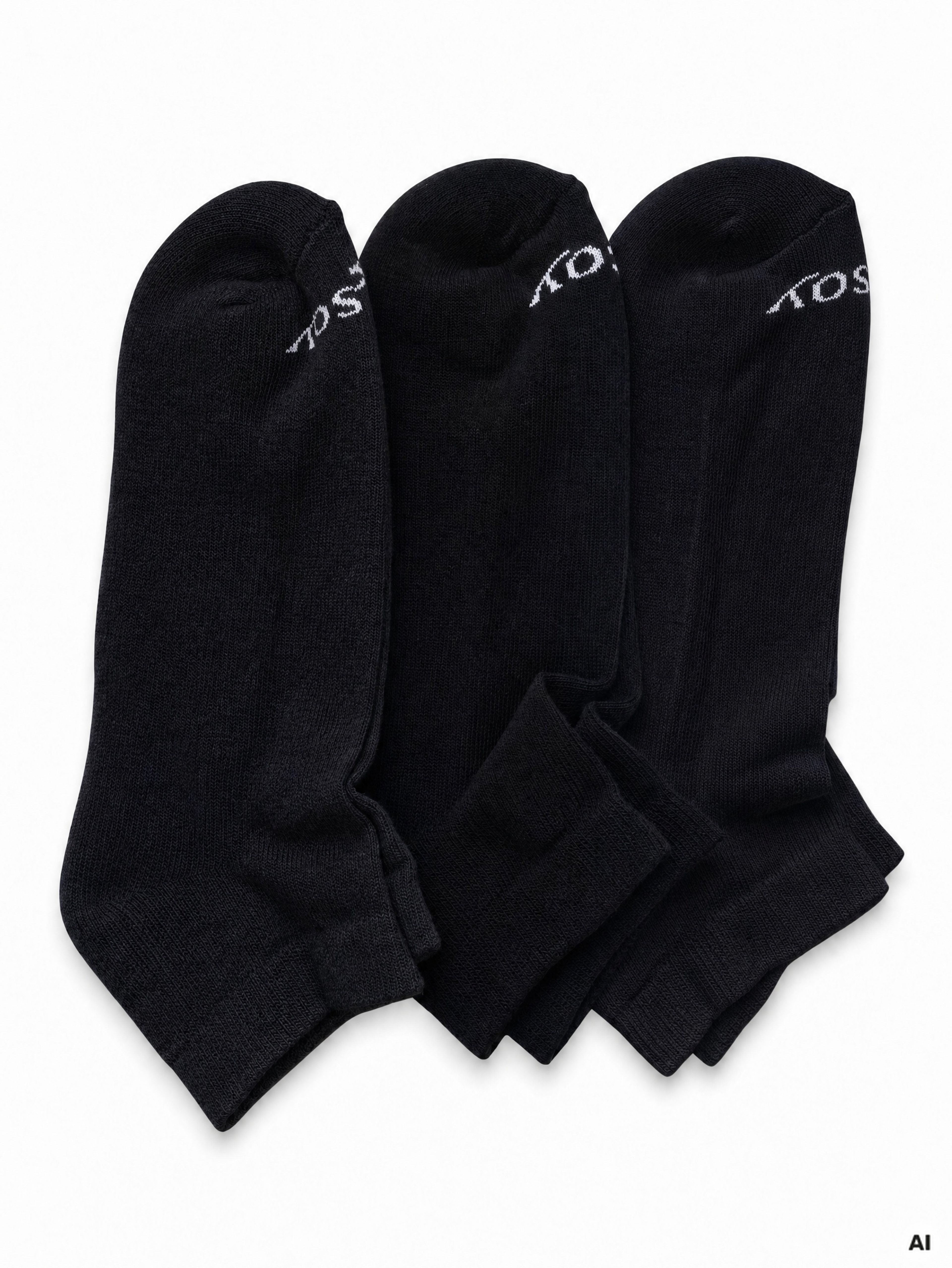 Schwarze Damen-Knöchelsocken 3er-Pack ORSAY - 001