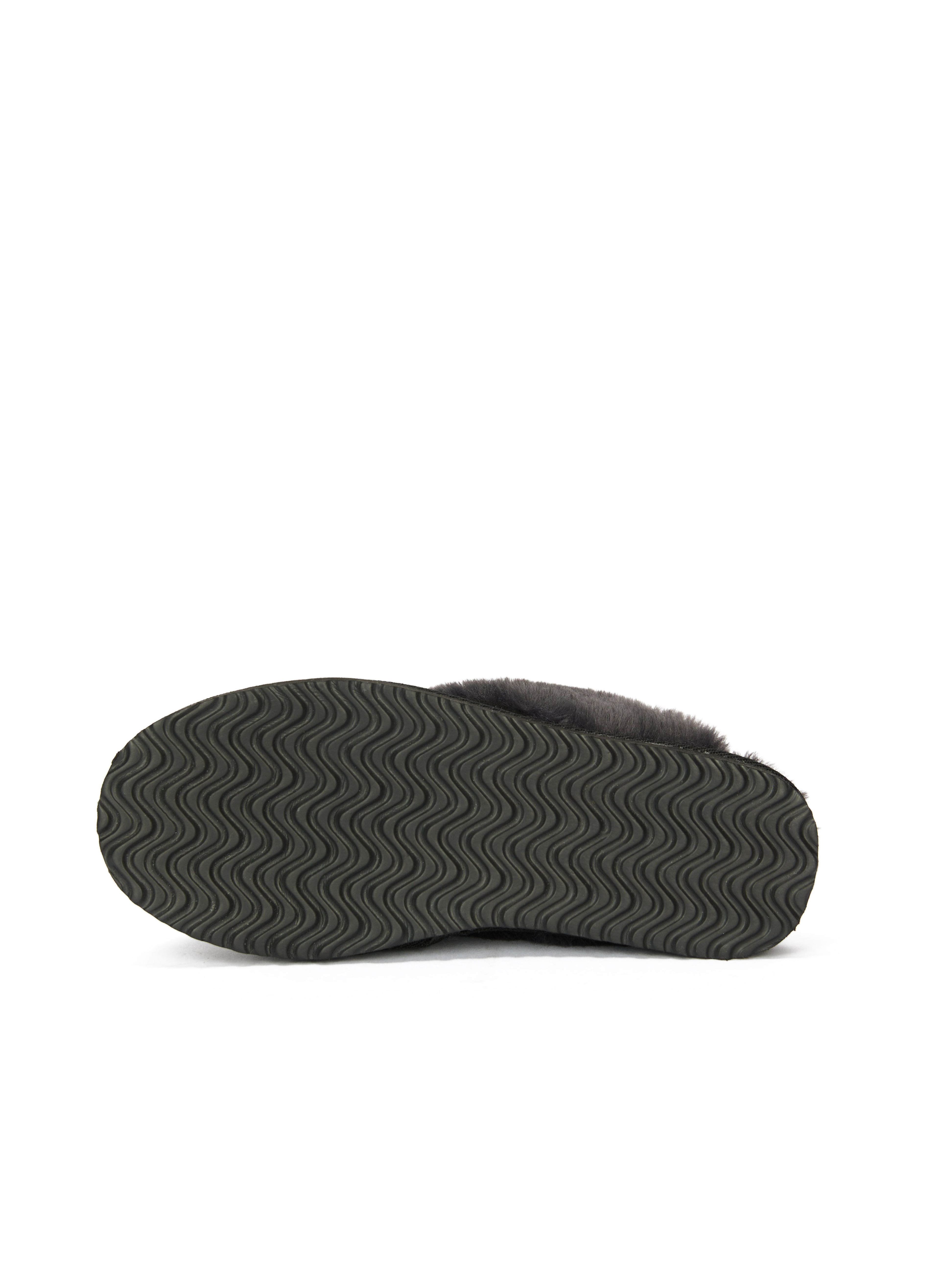 Schwarze Damen-Pantoffeln mit Fell ORSAY IMARA - 007