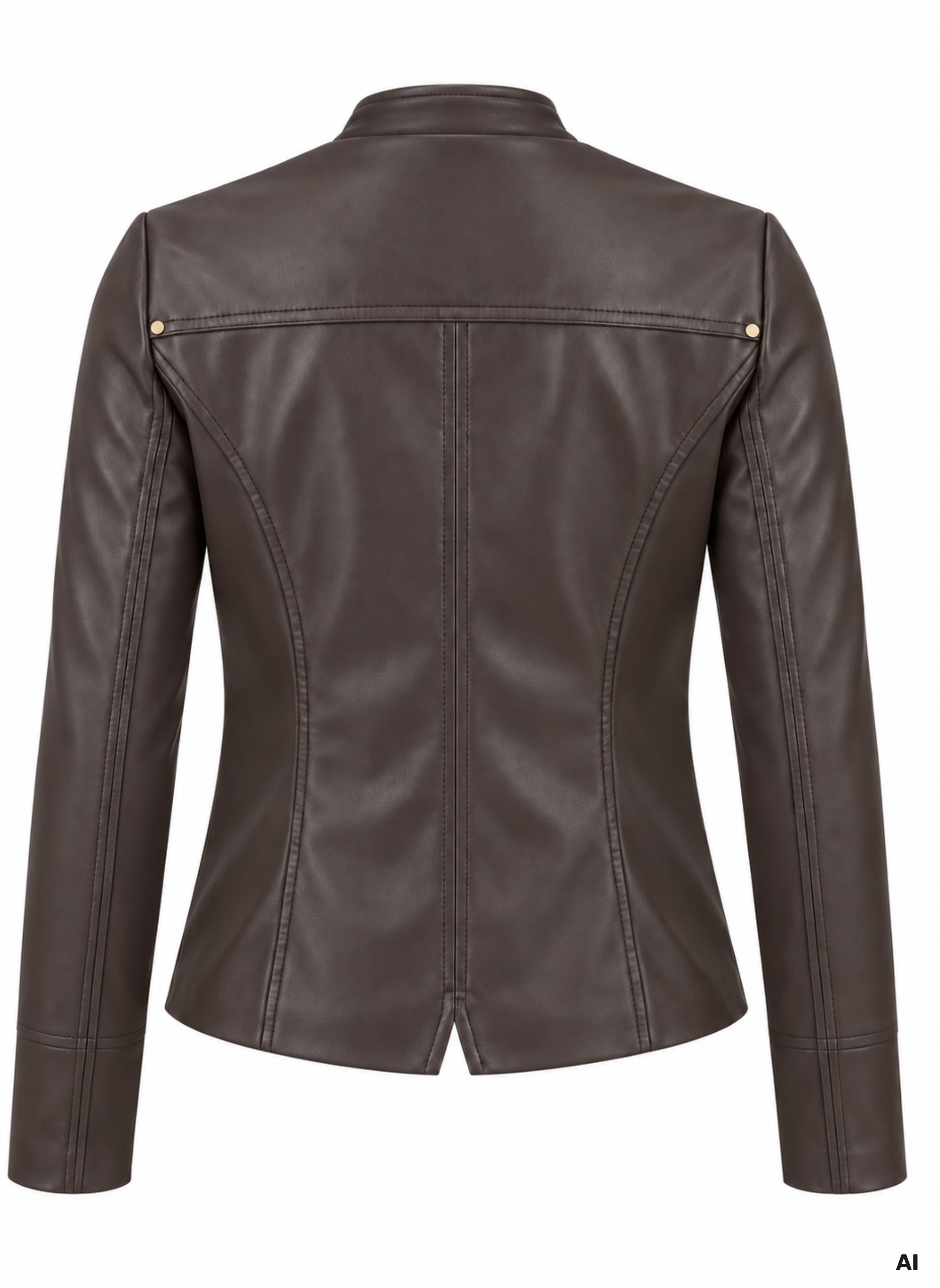 Braune Damen-Kunstlederjacke ORSAY - 006