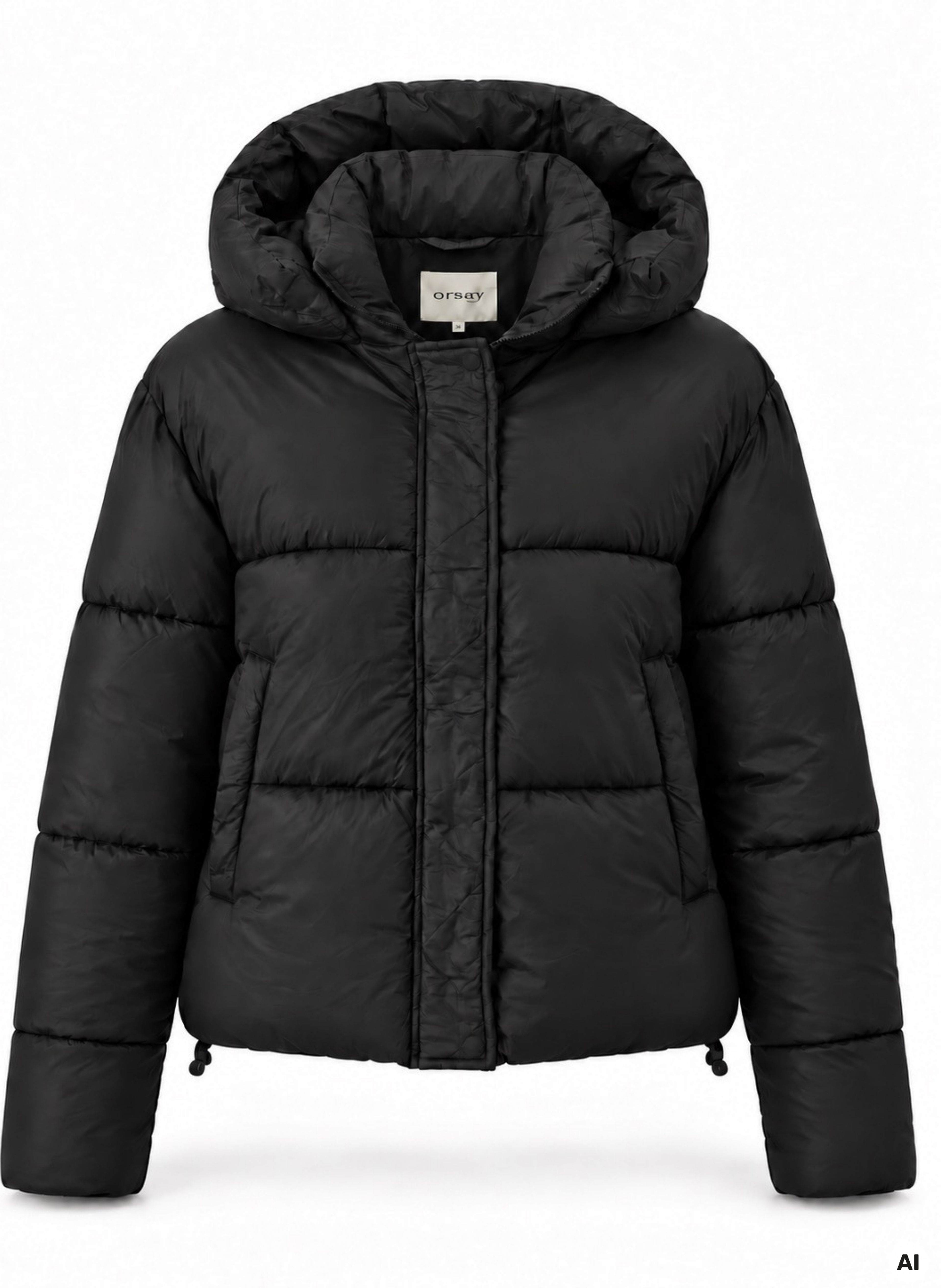 Schwarze Damen-Winterjacke ORSAY - 006
