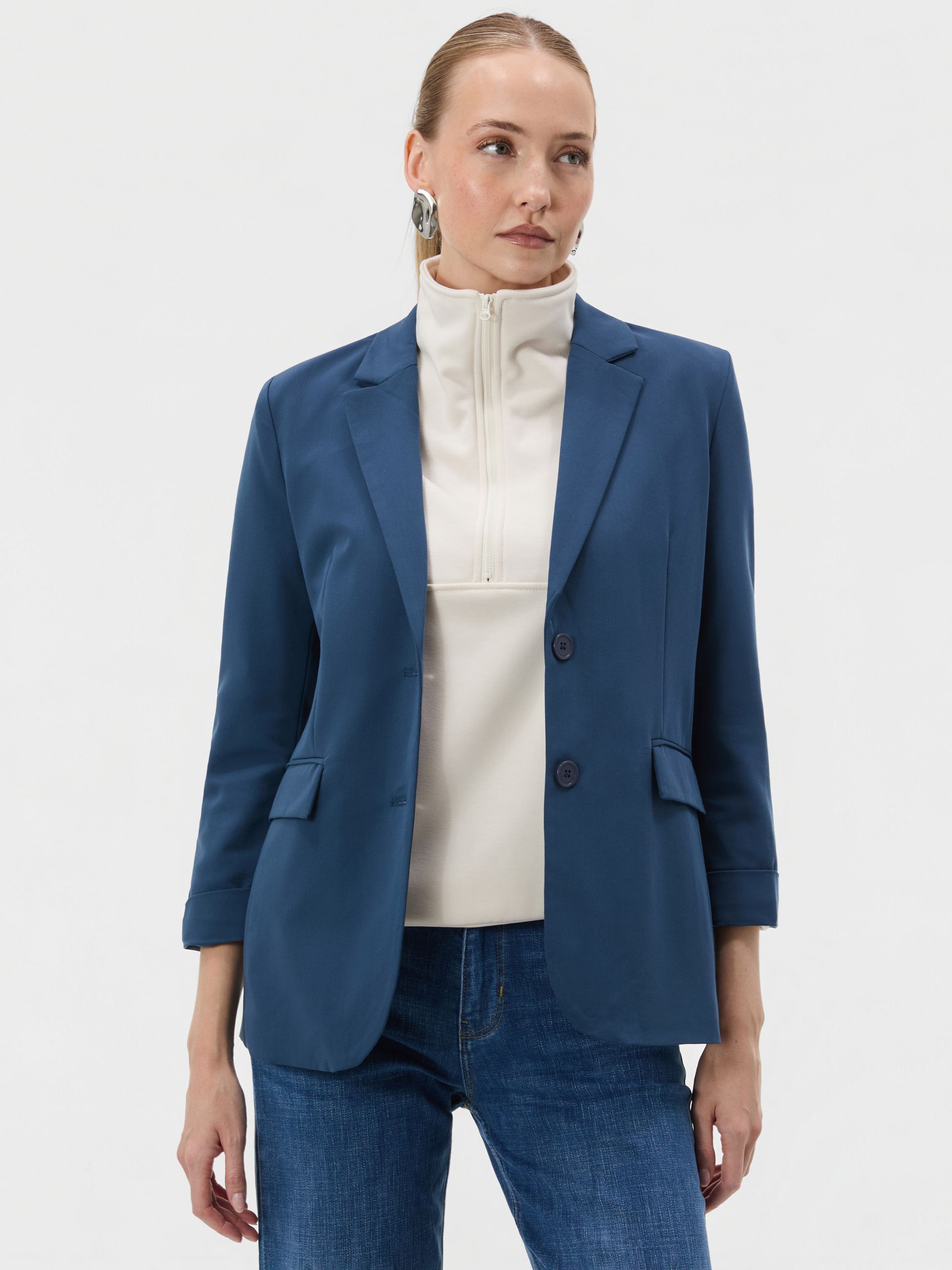 Dunkelblauer Damenblazer ORSAY - 001