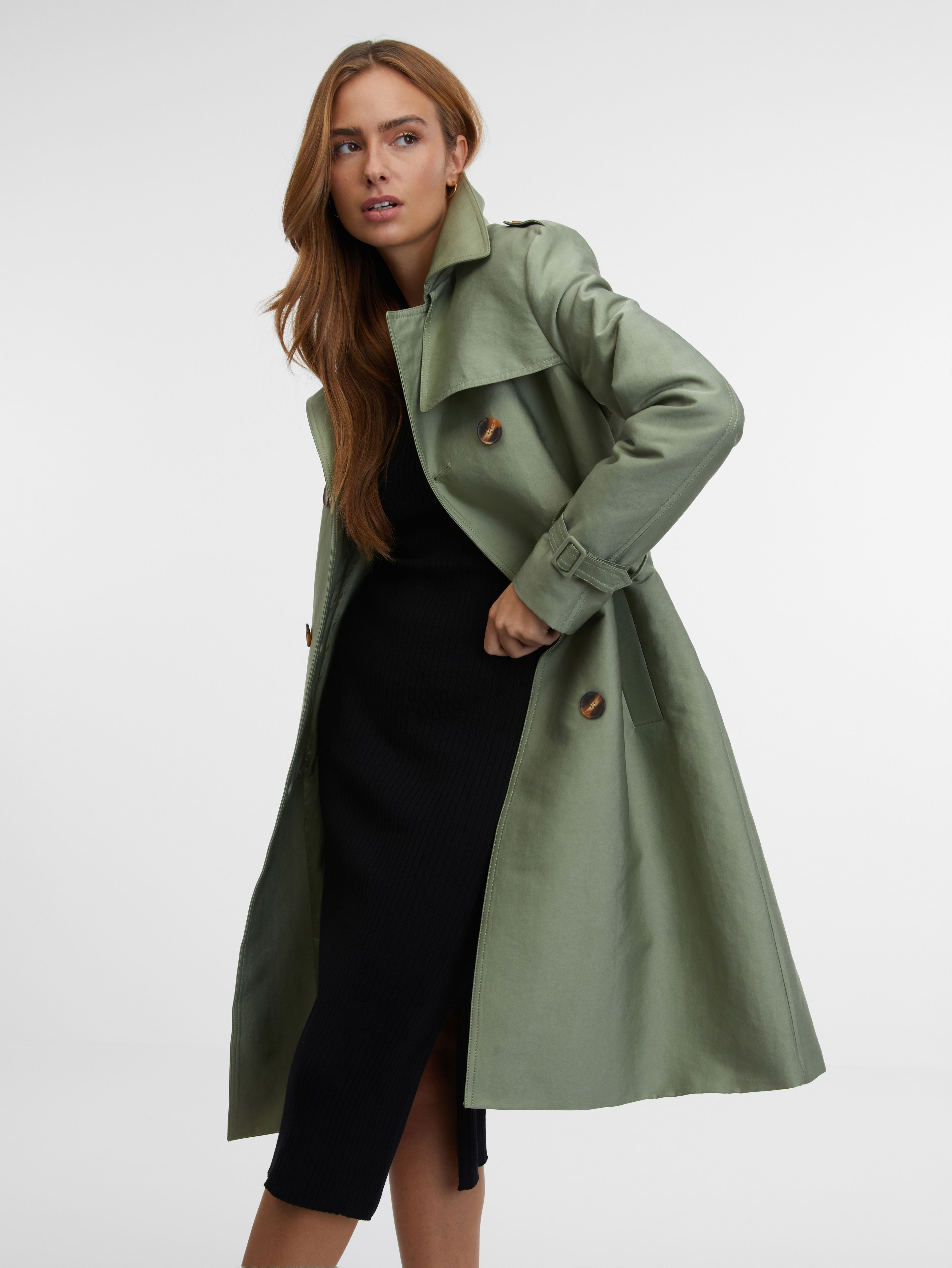 Khakifarbener Damen-Trenchcoat ORSAY