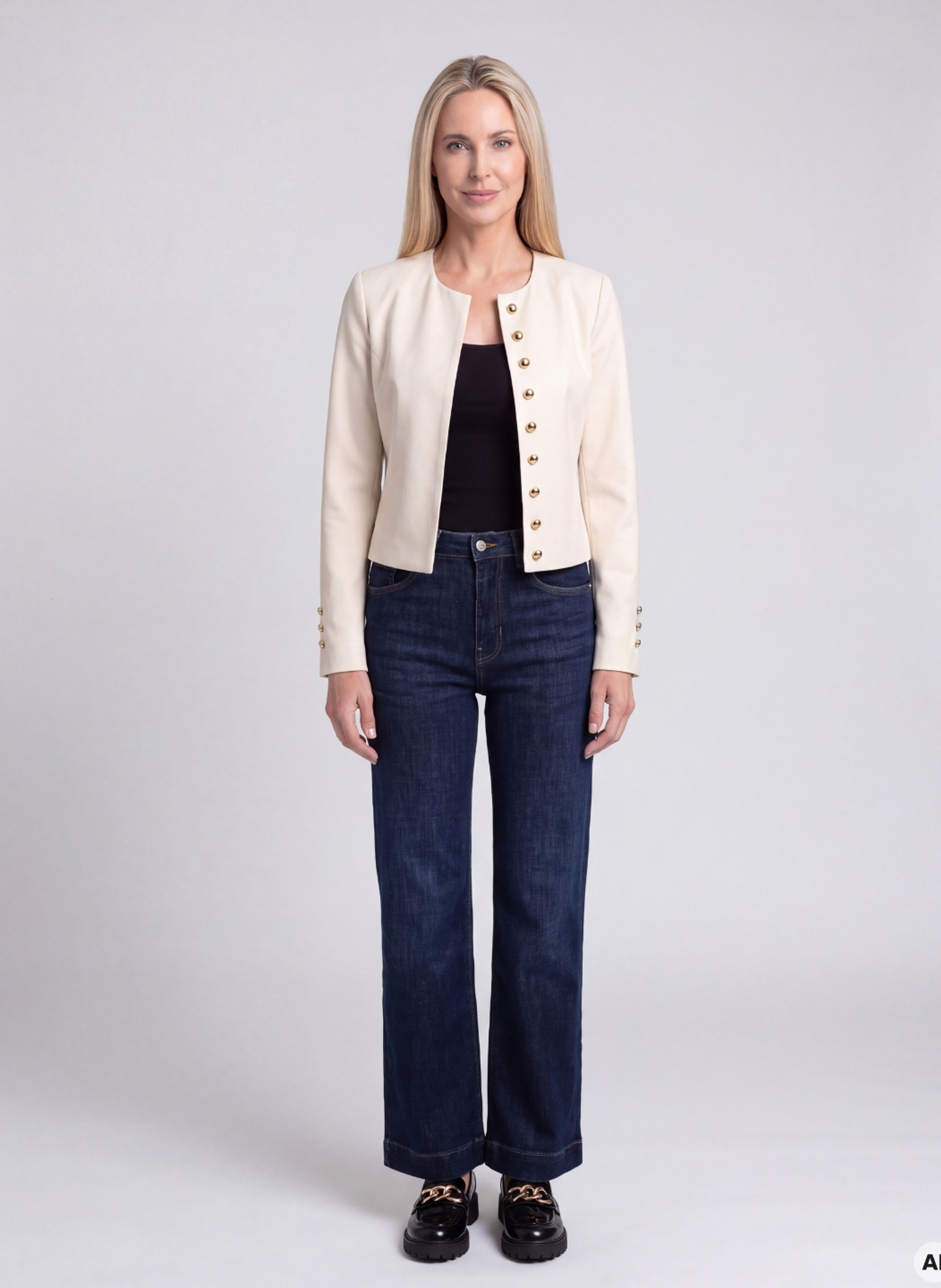 Cremefarbener Damen-Blazer ORSAY - 002