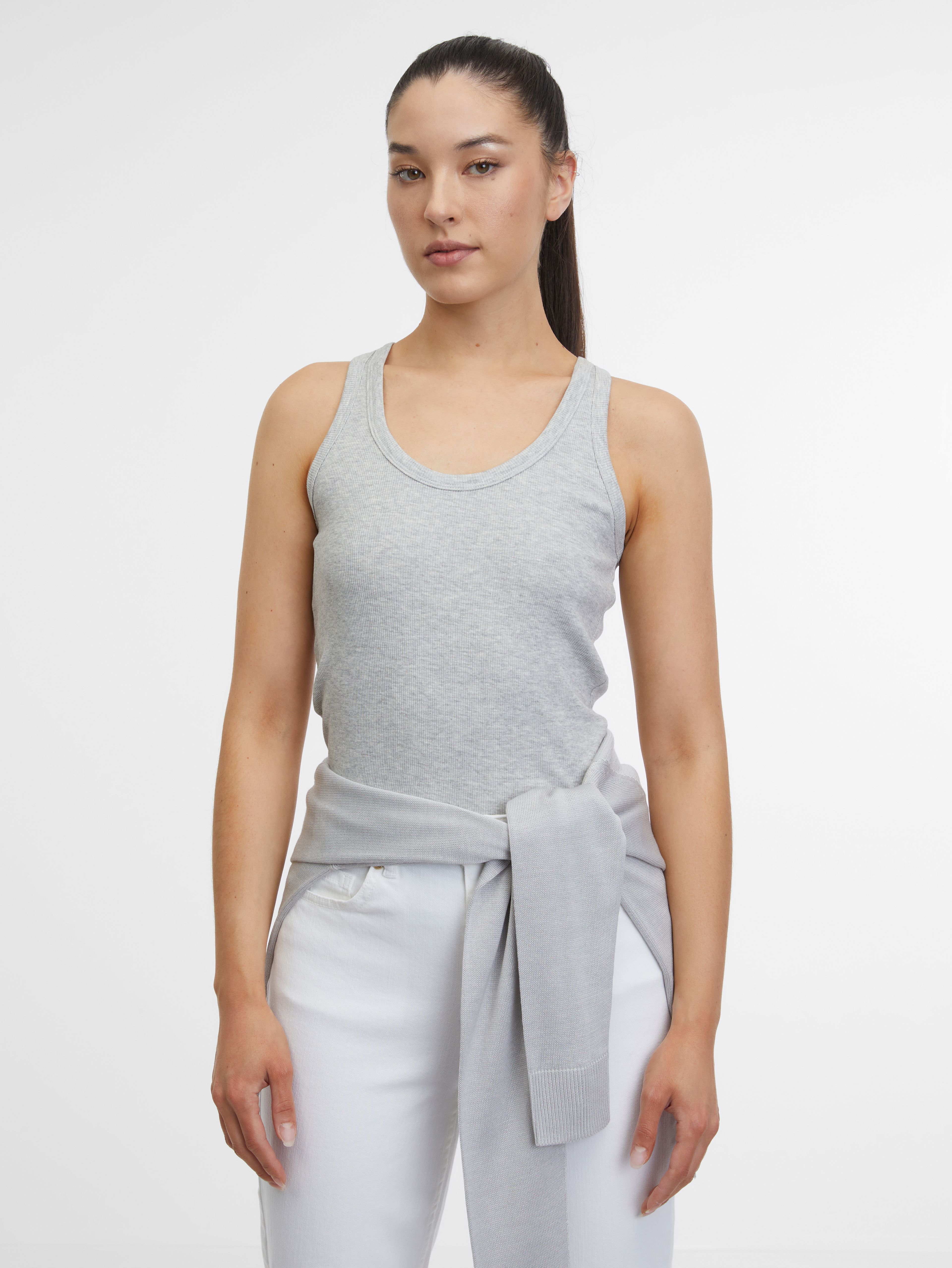 Hellgraues Damen-Tank-Top ORSAY