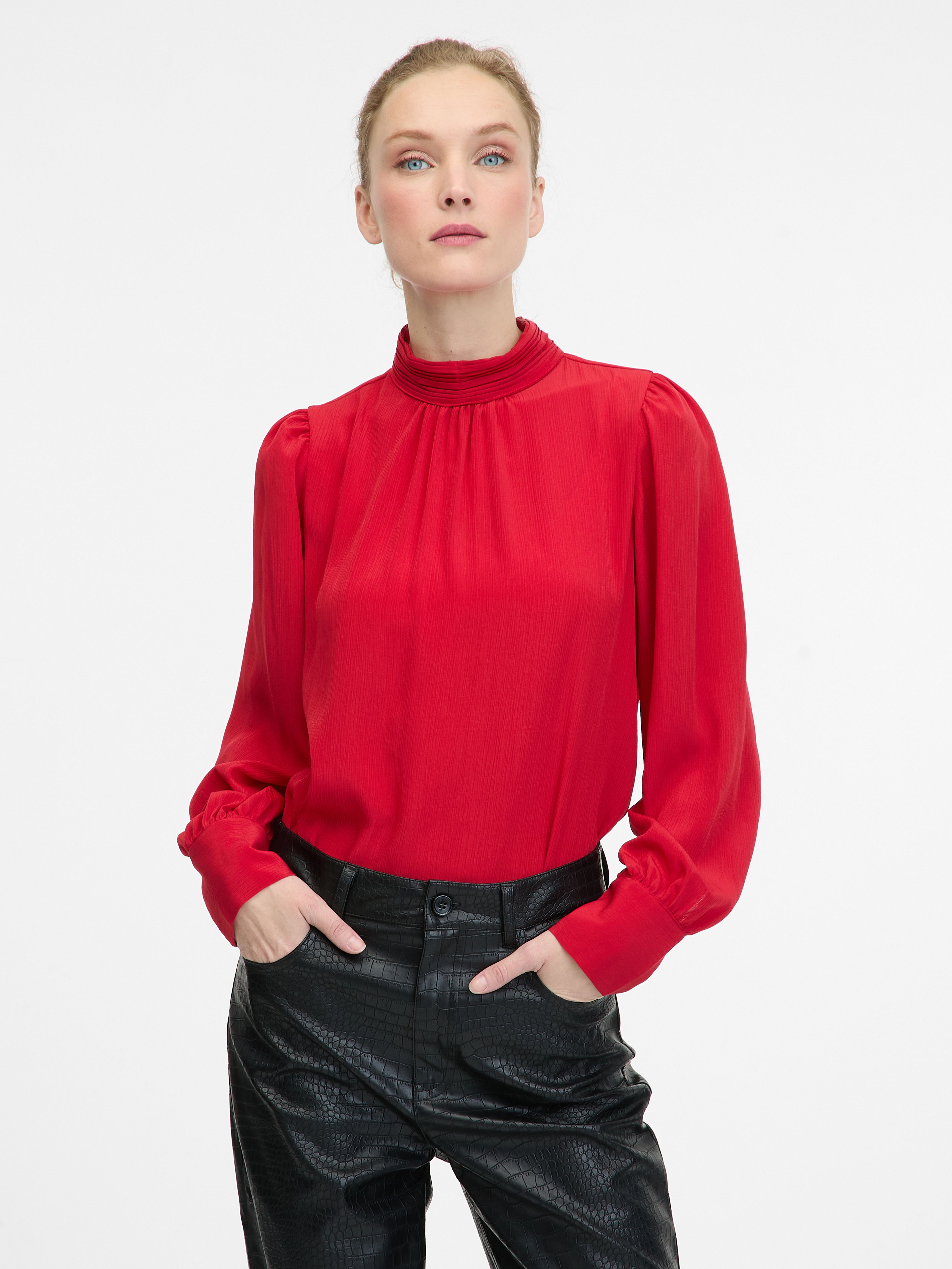 Rote Damenbluse ORSAY
