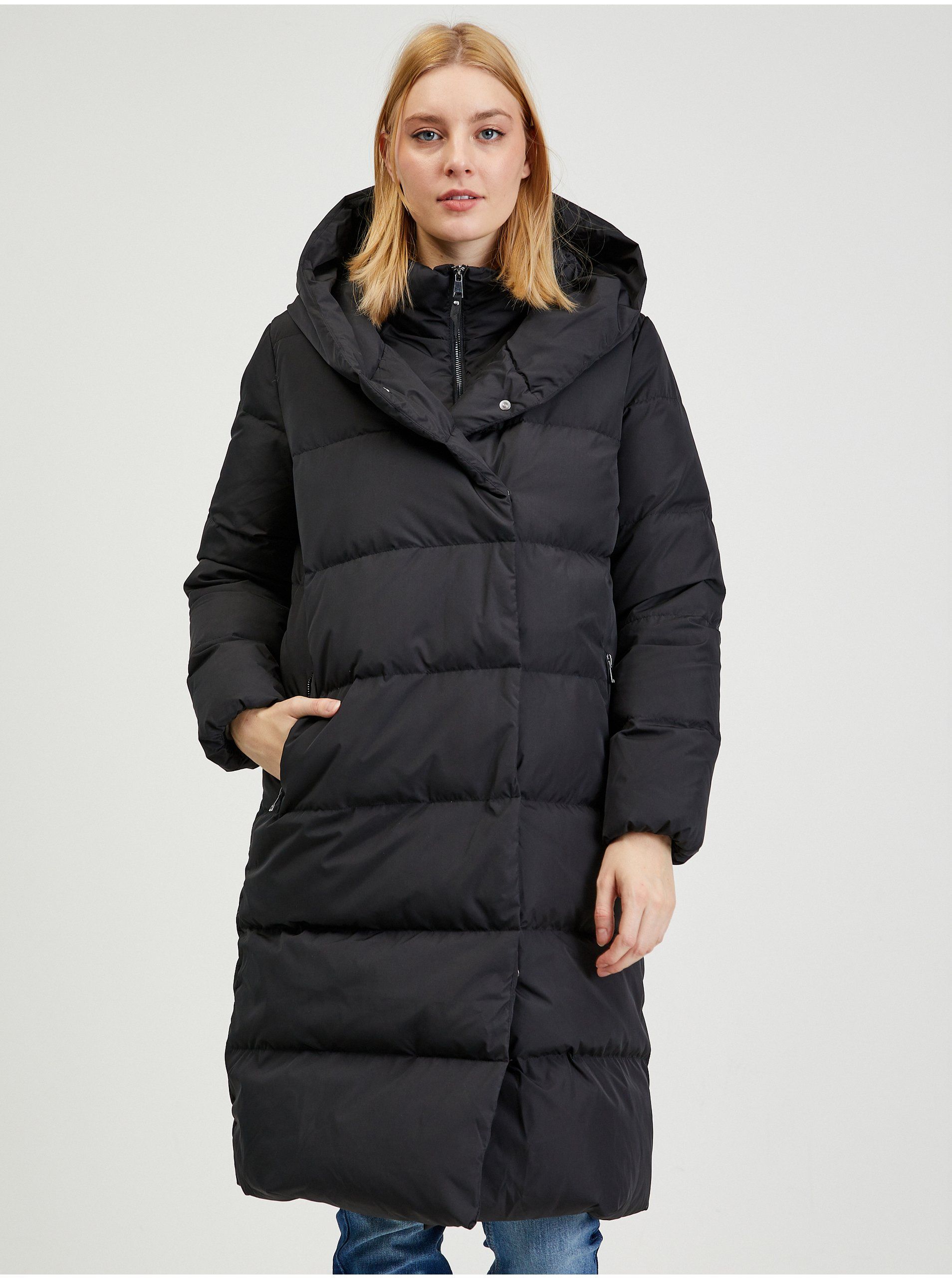 Orsay Mantel Damen Winter Schwarz Only Kurzmantel Kariert ORSAY