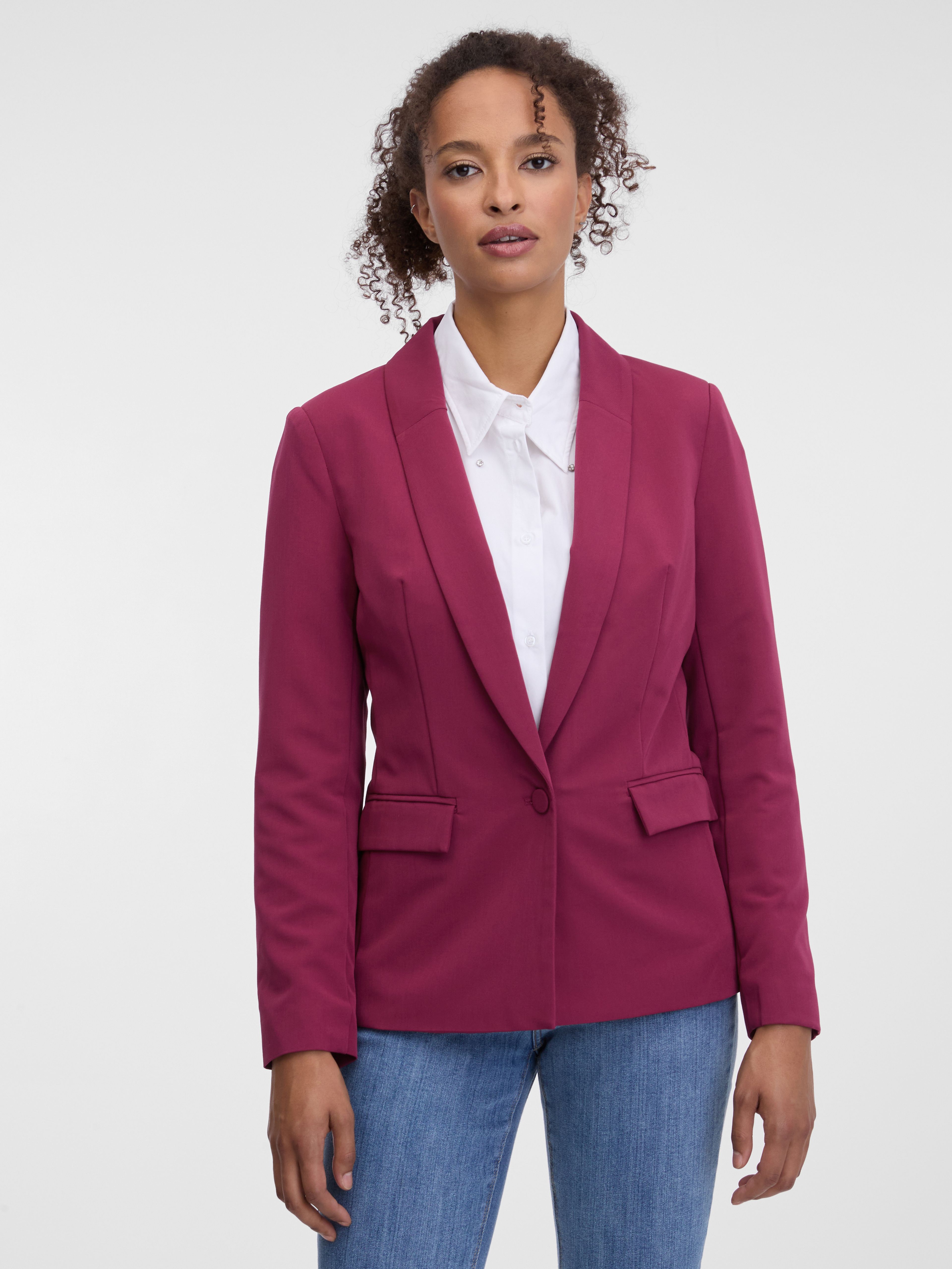 Ciemnoróżowa damska marynarka ORSAY