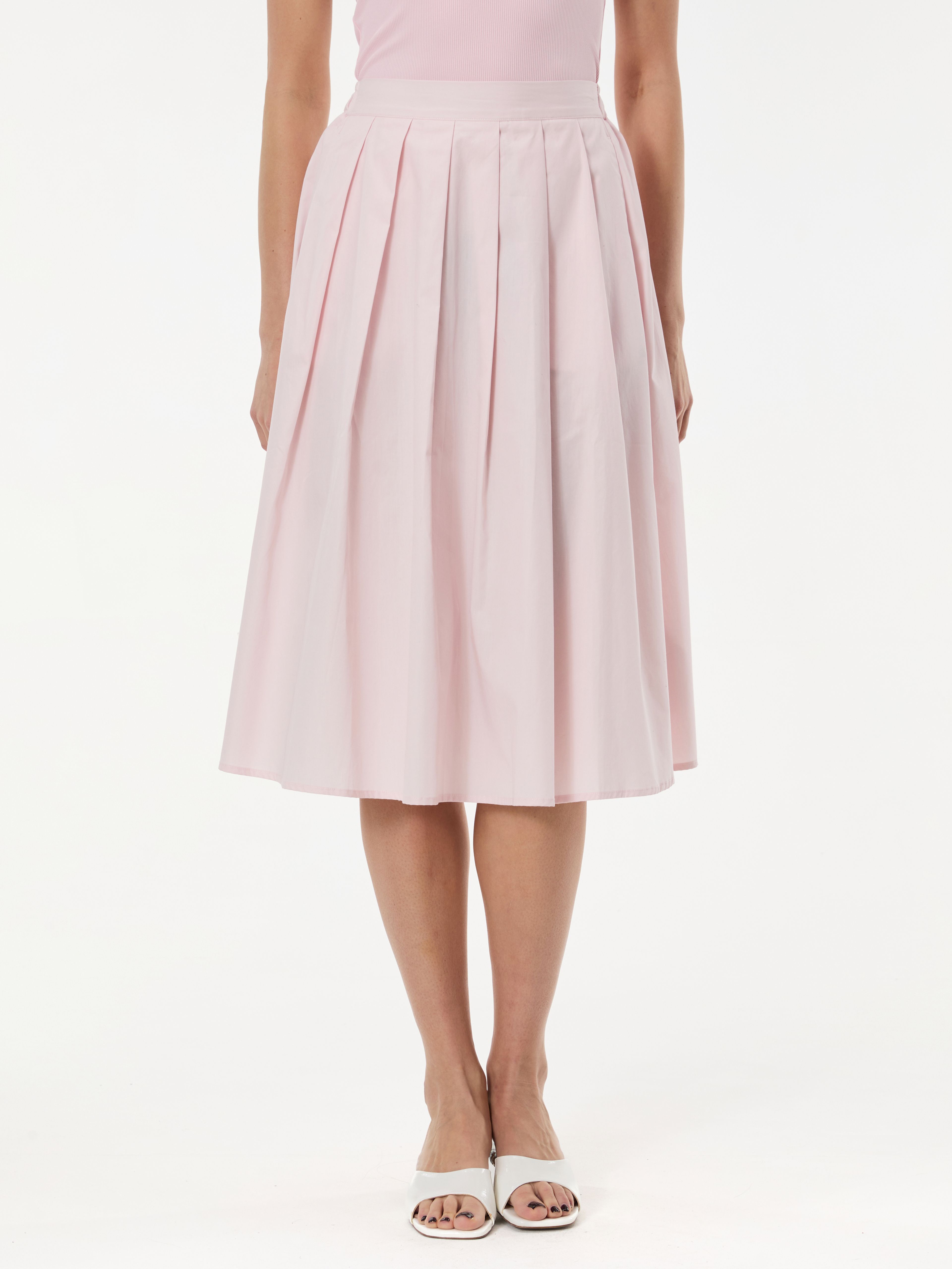 Světle růžová dámská midi sukně ORSAY