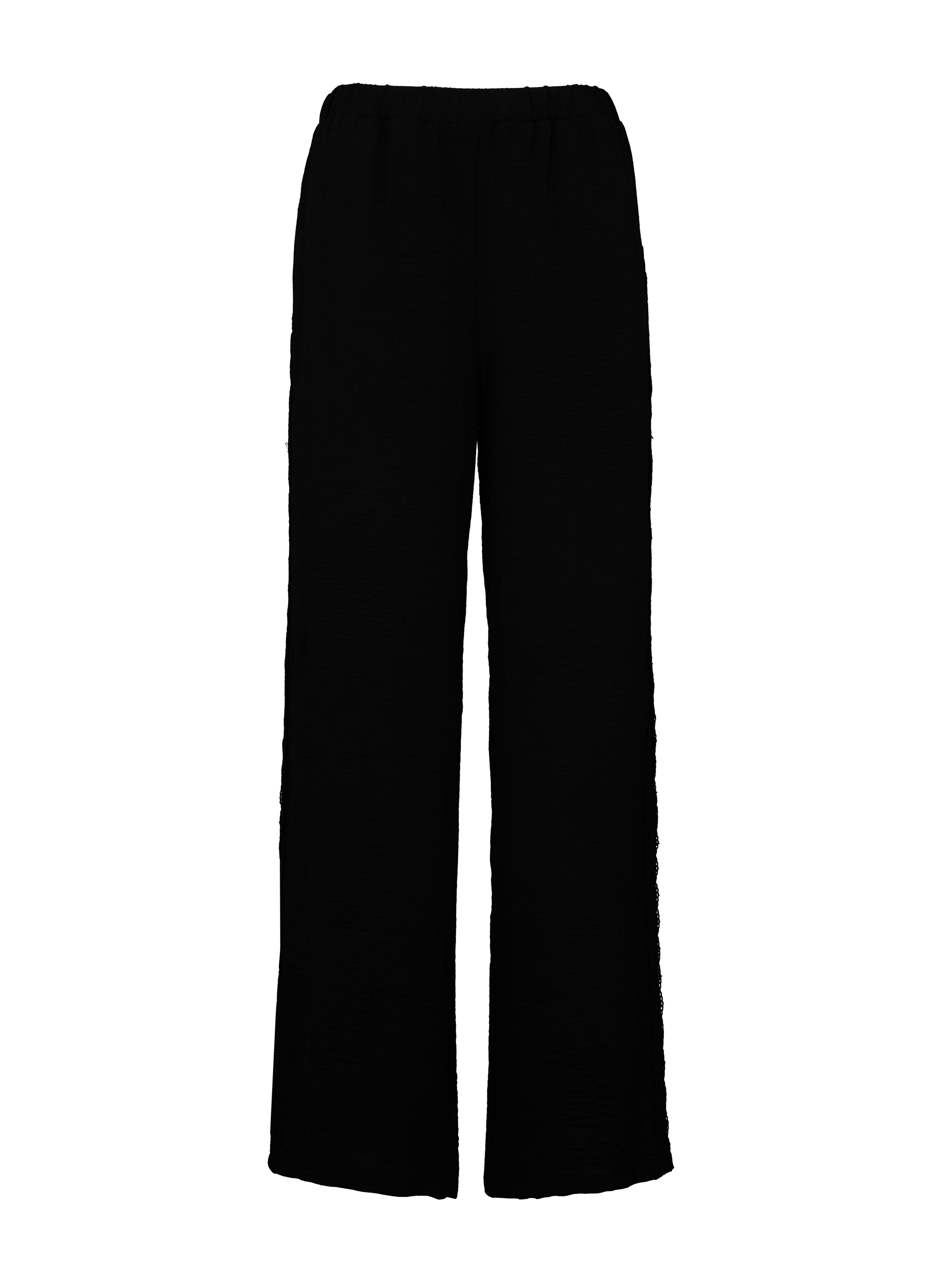 ORSAY Fekete női bő szárú culotte nadrág magas derékkal - 005