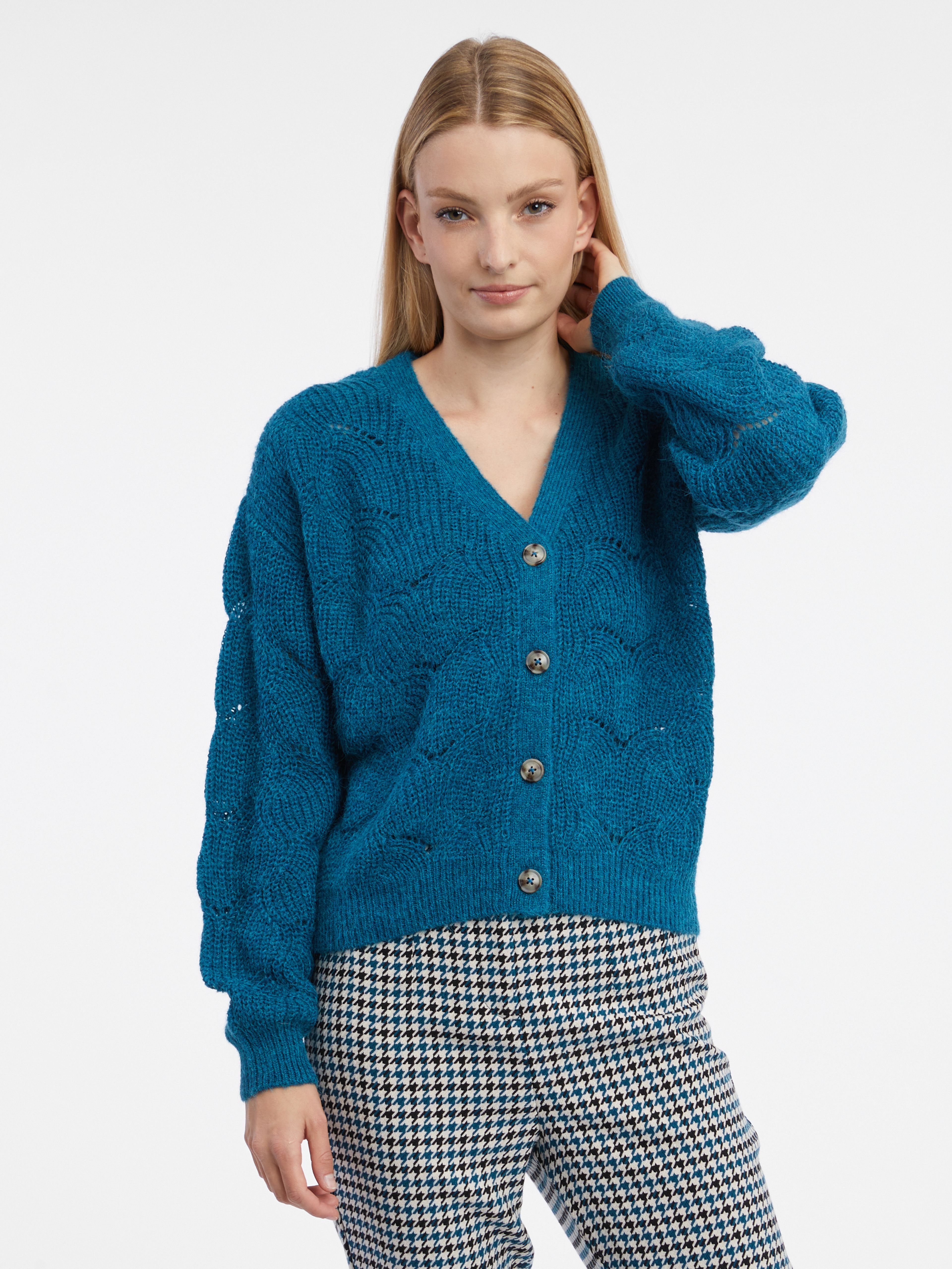 Blaue Damen Strickjacke ORSAY