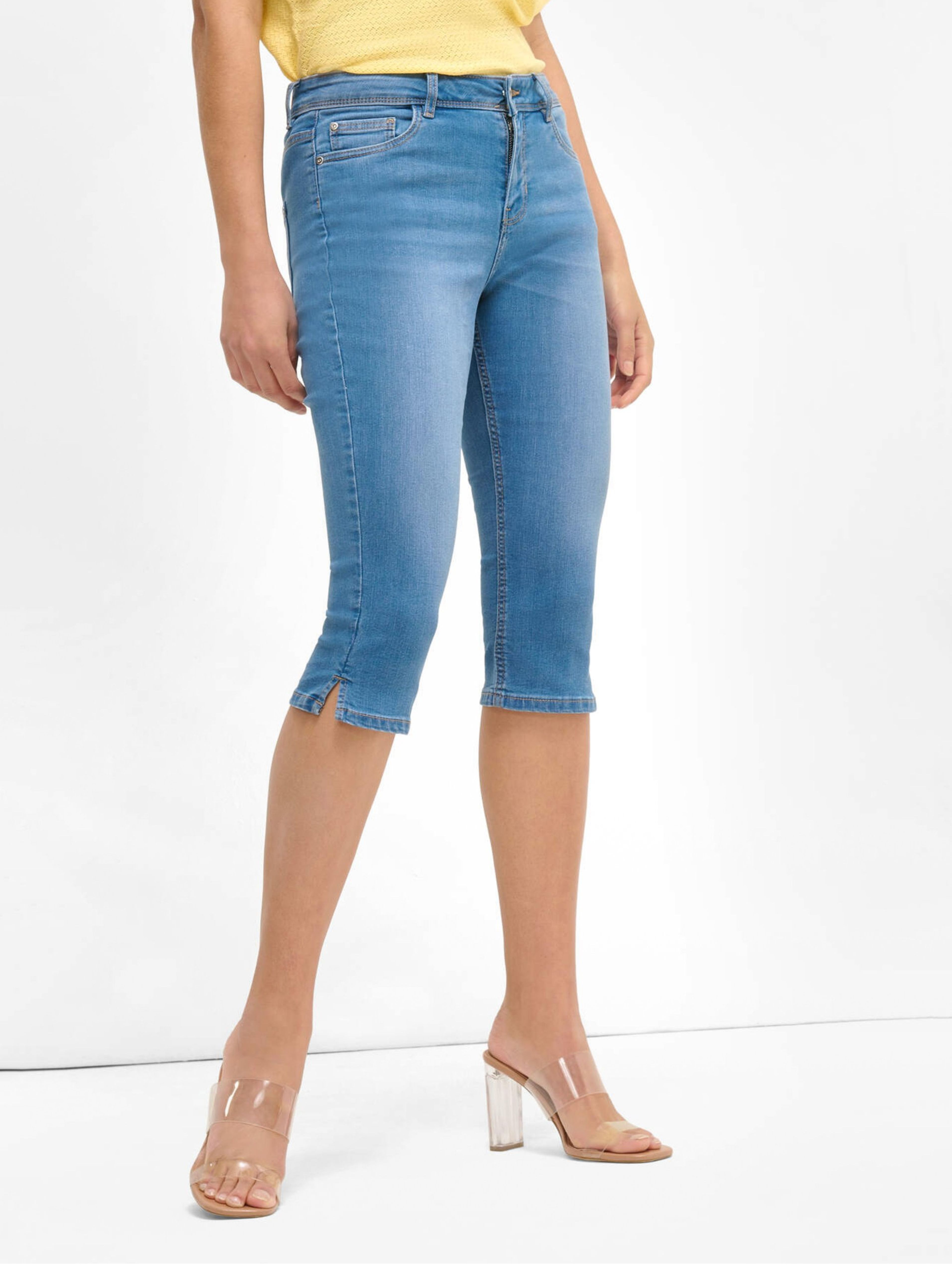 Niebieskie jeansowe szorty 3/4 ORSAY