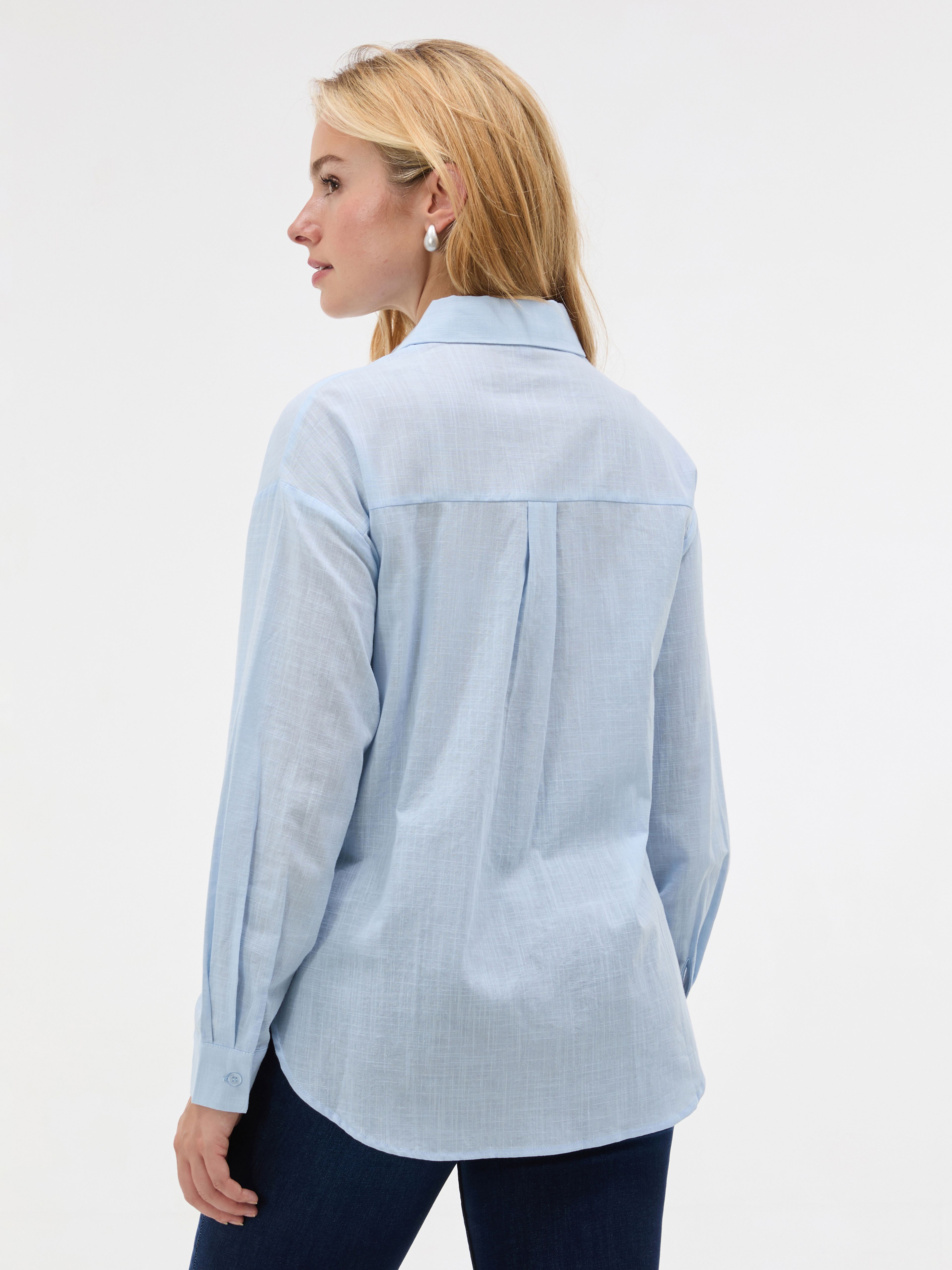 Hellblaue Damenbluse ORSAY - 002