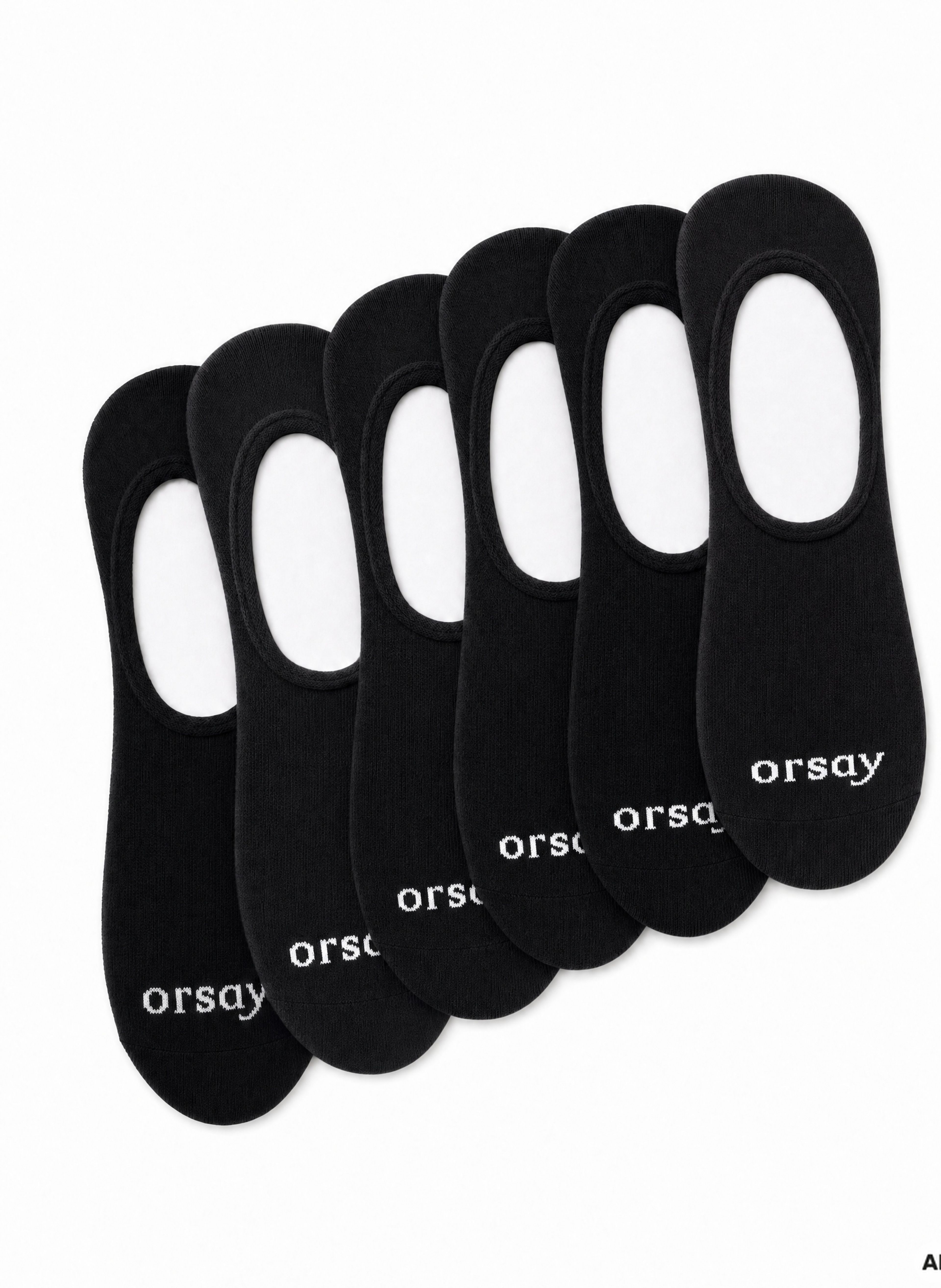 Schwarze Damen-Füßlinge 6er-Pack ORSAY - 002