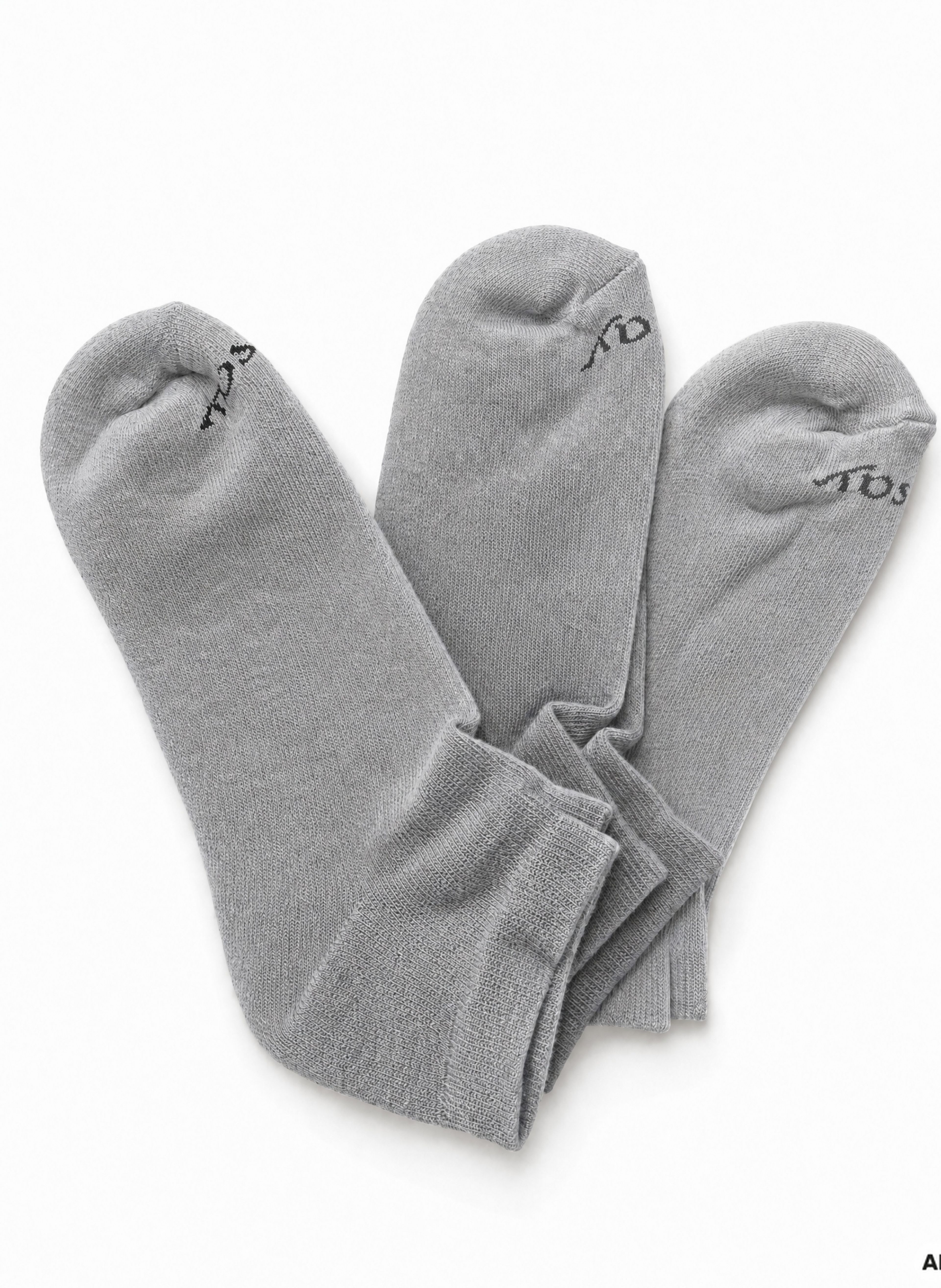 Graue Damen-Knöchelsocken 3er-Pack ORSAY - 002