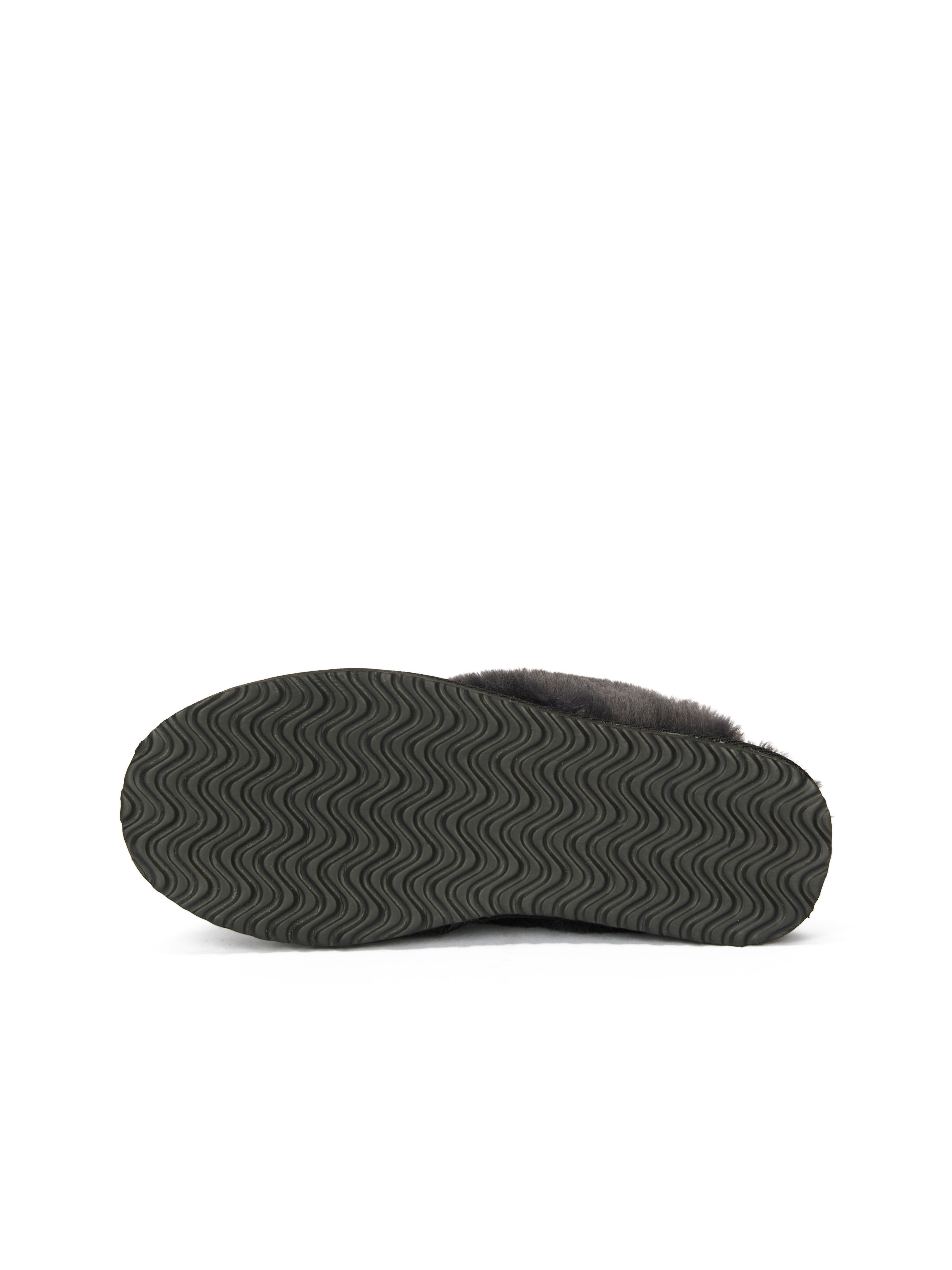 Schwarze Damen-Pantoffeln mit Fell ORSAY IMARA - 007