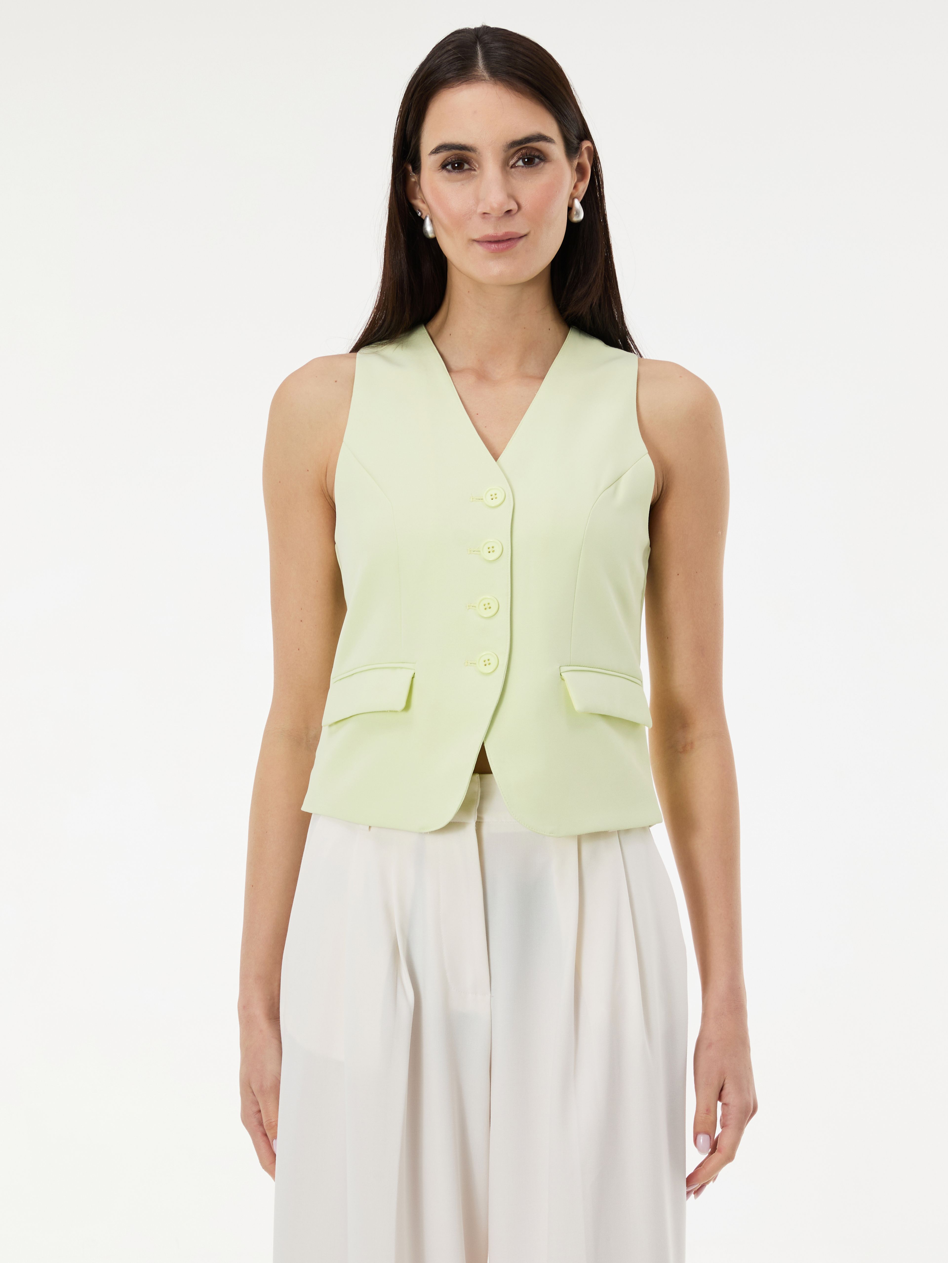 Jasnozielona damska kamizelka ORSAY