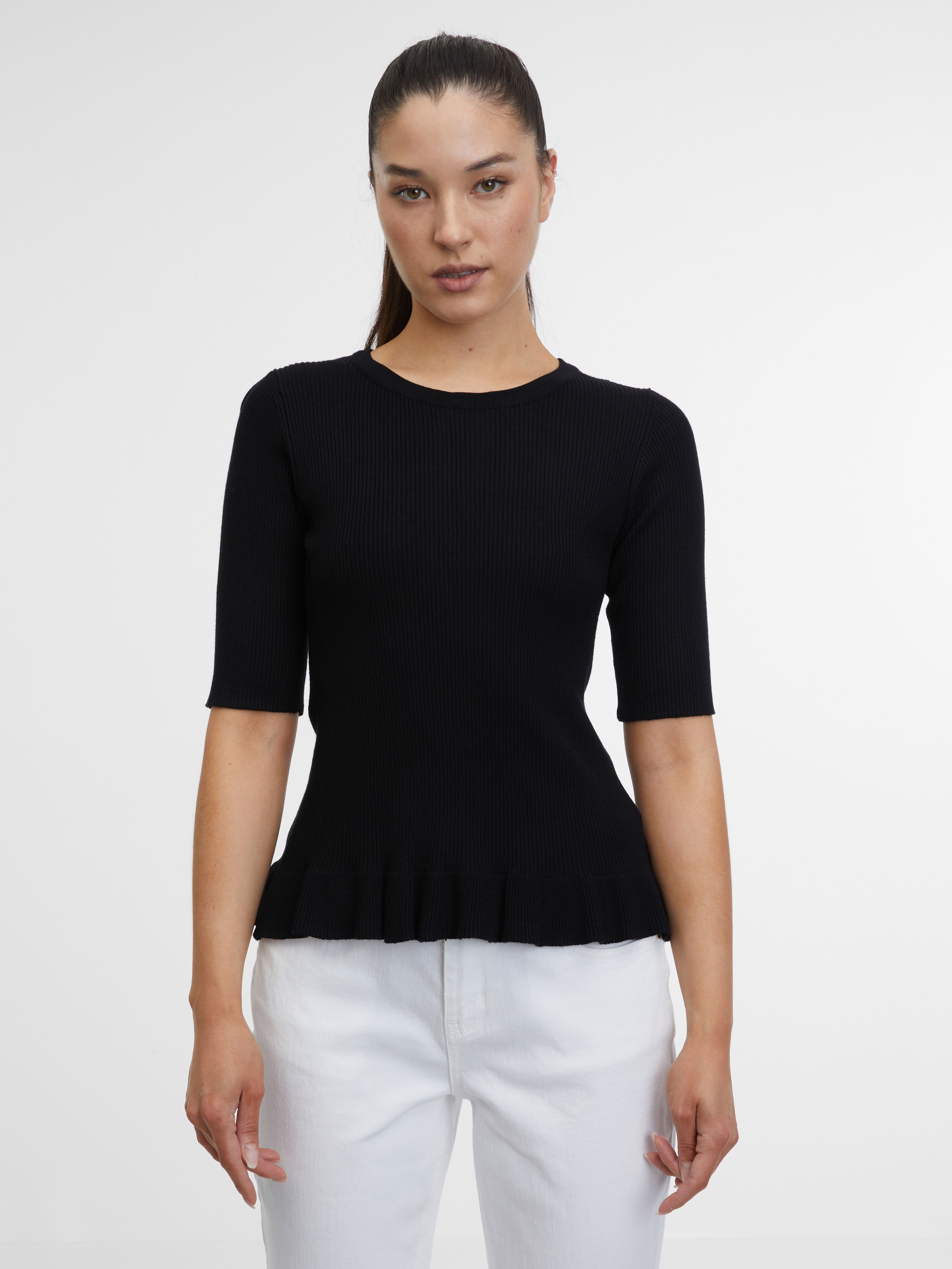 Schwarzes Damen-T-Shirt ORSAY